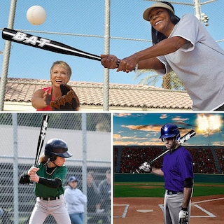 Foto 3 | Set Bat De Aluminio, Pelota Y Guante Beisbol Infantil Eo Safe Imports Esi-15832 Negro