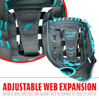 Foto 5 | Guante de Béisbol Franklin Sports Shok Sorb Graphite Blue 10.5 - Venta Internacional