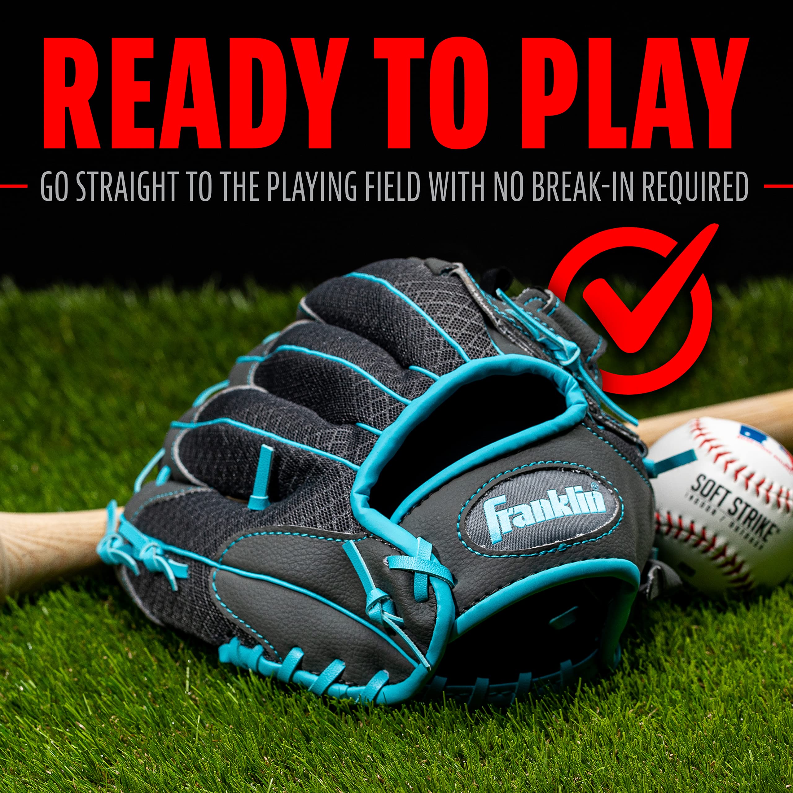 Foto 8 pulgar | Guante de Béisbol Franklin Sports Shok Sorb Graphite Blue 10.5 - Venta Internacional