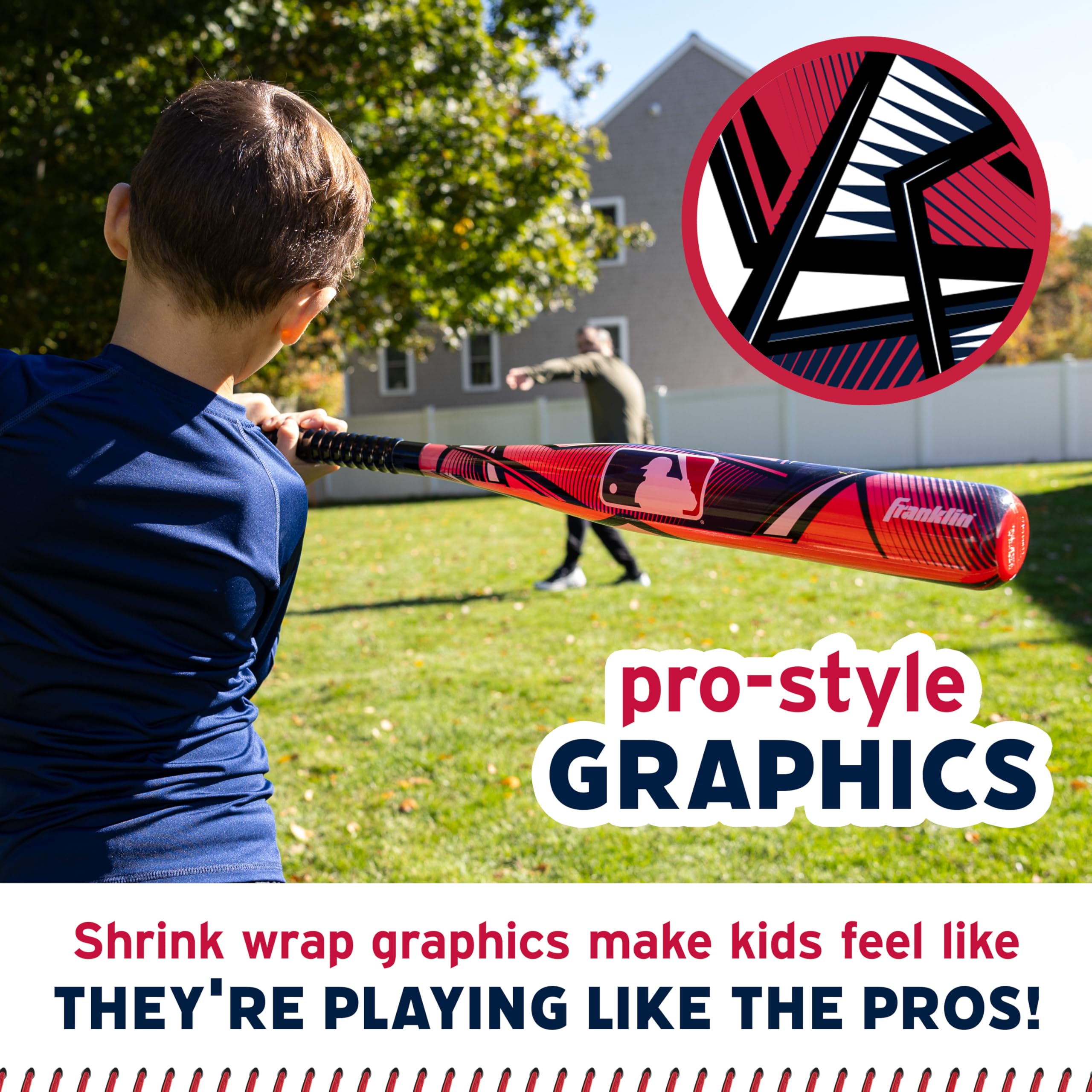 Foto 4 | Set De Béisbol Franklin Sports Mlb Slammin' Kids 30 Cm Rojo - Venta Internacional.