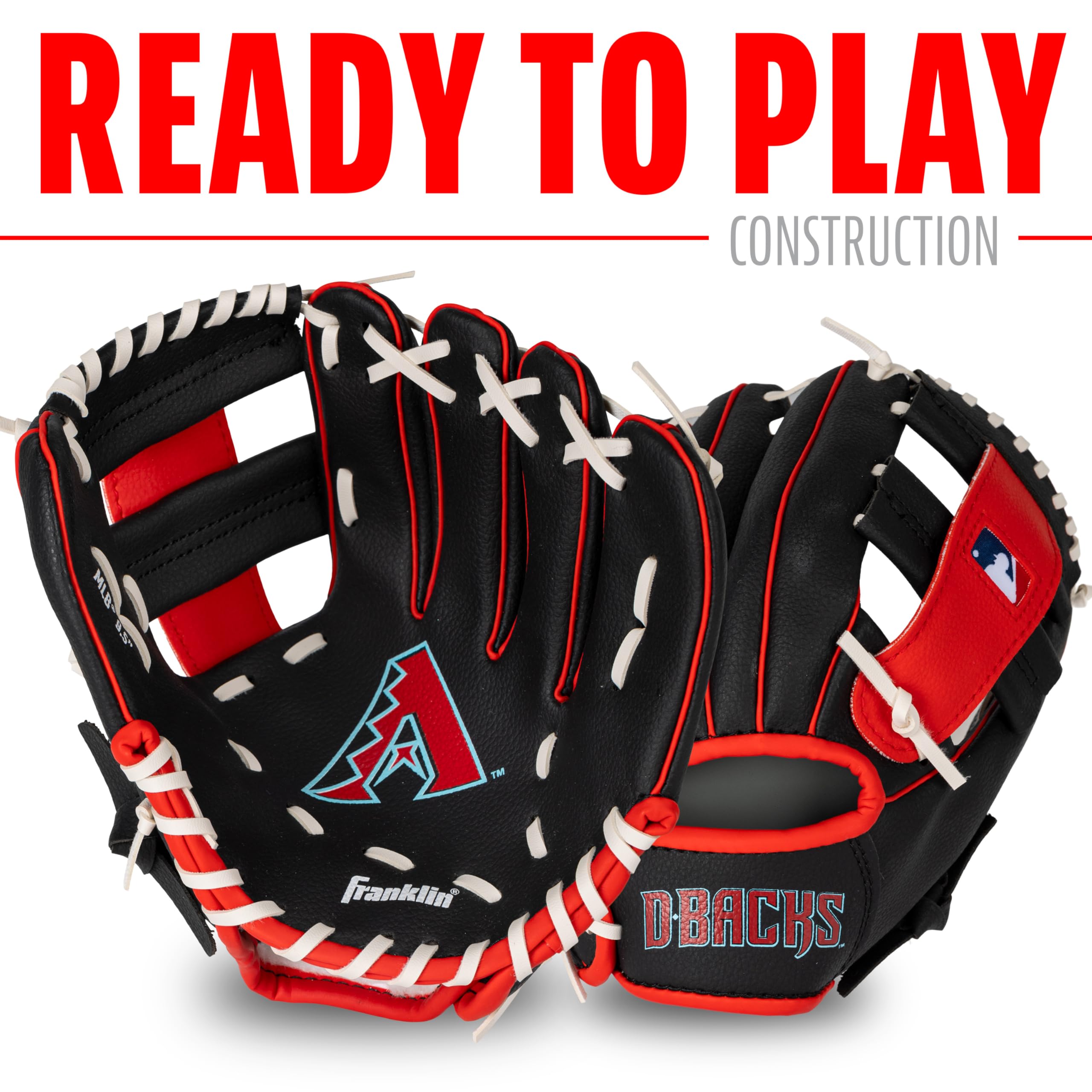 Foto 4 pulgar | Set De Guantes Y Pelota De Teeball Franklin Sports Mlb Cincinnati Reds - Venta Internacional.