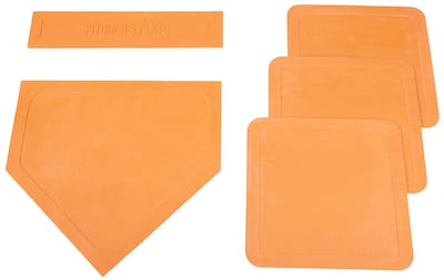 Foto 1 | Bases Throw Down Bases Bsn De Color Naranja (5 Piezas) Para Sóftbol Y Béisbol - Venta Internacional.