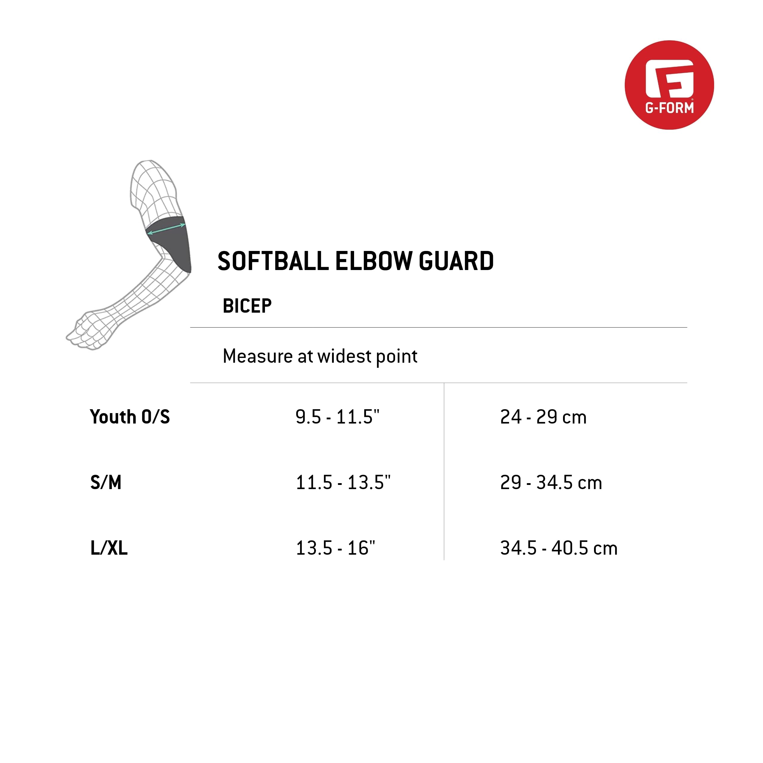 Foto 3 pulgar | Protector De Codo G-form Shockwave Fastpitch Crimson Adult S/m - Venta Internacional.