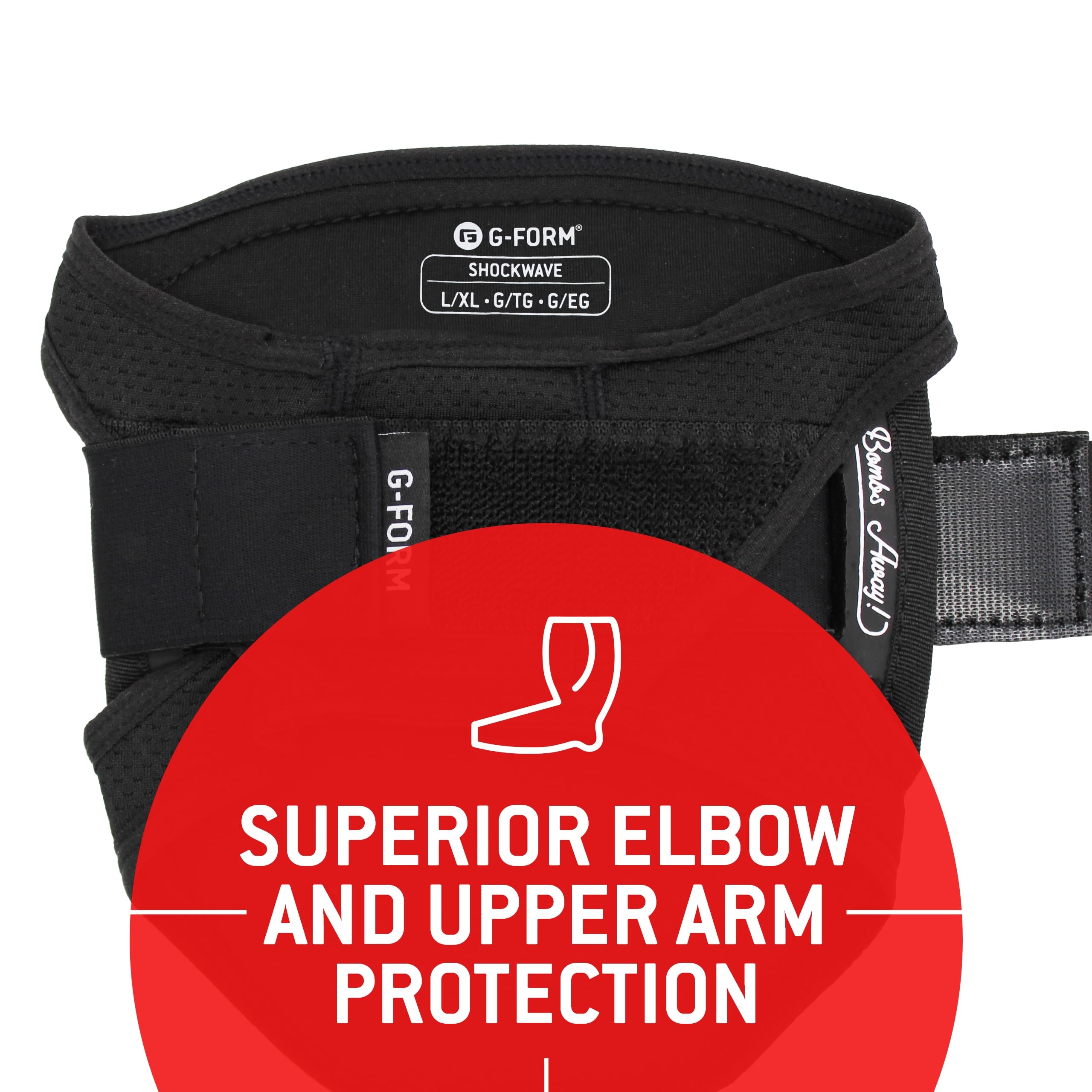 Foto 4 | Protector De Codo G-form Shockwave Fastpitch Crimson Adult S/m - Venta Internacional.
