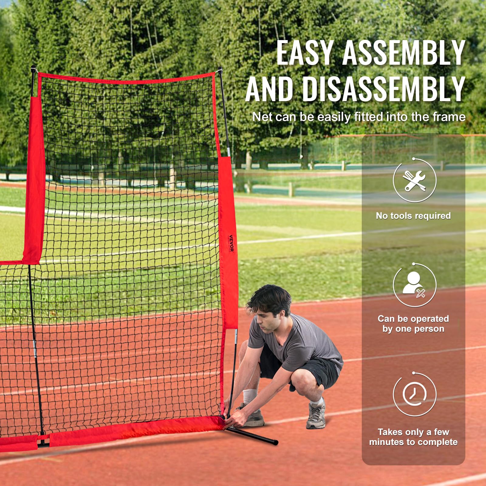 Foto 7 pulgar | Baseball L Screen Vevor De 7 X 7 Pies De Seguridad Para Béisbol Y Sóftbol - Venta Internacional.
