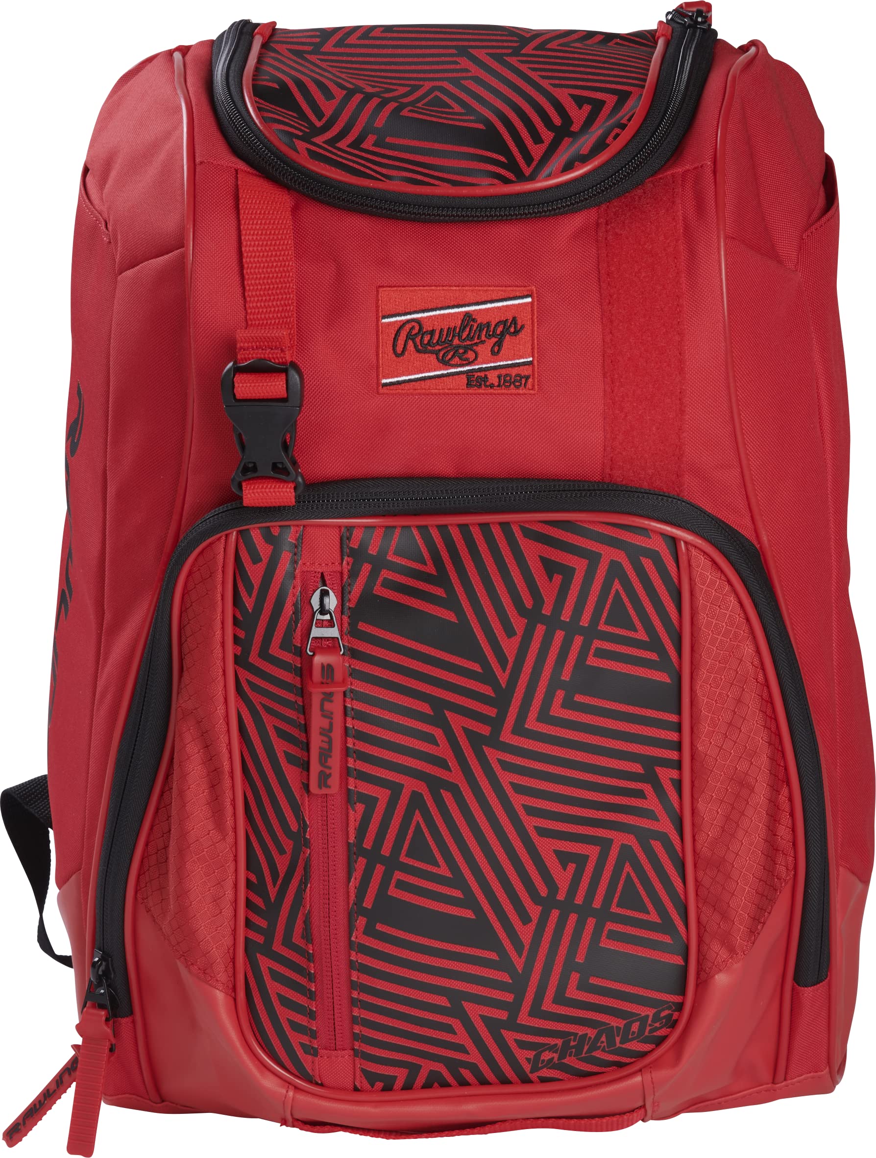 Foto 2 | Mochila Rawlings Chaos Series Youth Baseball Scarlet - Venta Internacional.