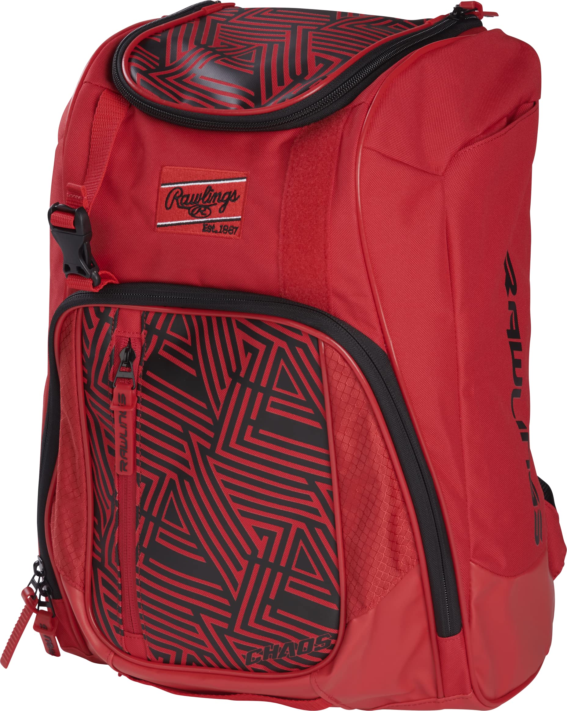 Foto 4 pulgar | Mochila Rawlings Chaos Series Youth Baseball Scarlet - Venta Internacional.