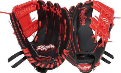 Foto 1 | Guante De Béisbol Rawlings Players Series Youth 25 Cm Negro/rojo - Venta Internacional.