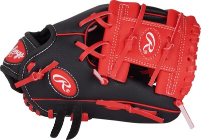 Foto 2 | Guante De Béisbol Rawlings Players Series Youth 25 Cm Negro/rojo - Venta Internacional.