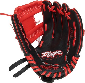 Foto 3 | Guante De Béisbol Rawlings Players Series Youth 25 Cm Negro/rojo - Venta Internacional.