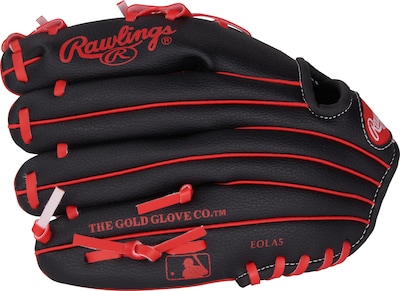 Foto 5 | Guante De Béisbol Rawlings Players Series Youth 25 Cm Negro/rojo - Venta Internacional.