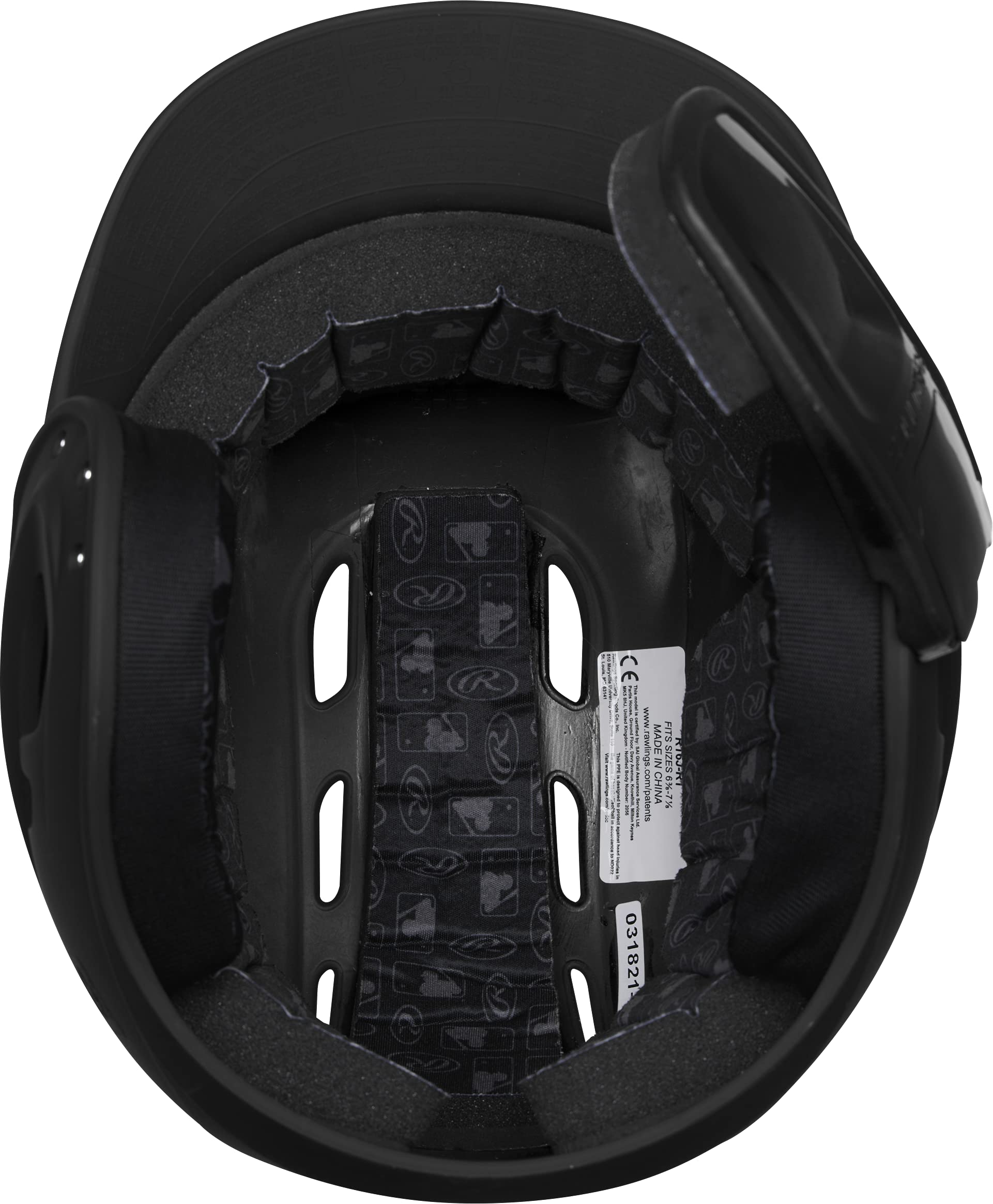 Foto 6 pulgar | Casco De Bateo Rawlings R16 Reversible Ext Senior Negro - Venta Internacional.