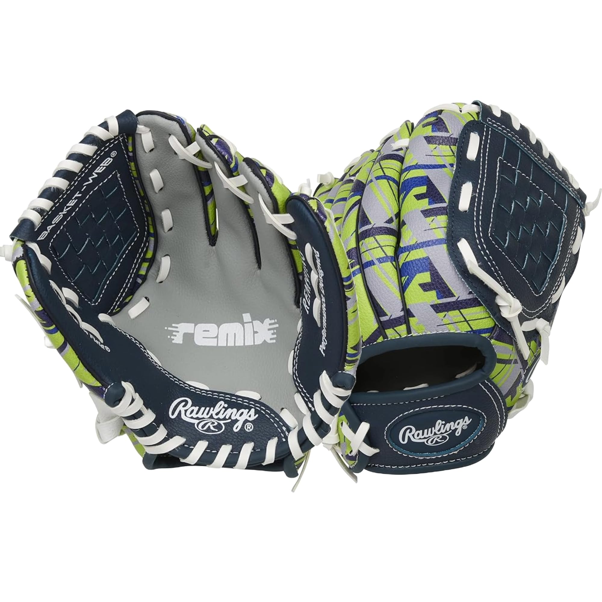 Foto 2 pulgar | Guante De Béisbol Rawlings Remix T-ball & Youth De 9 Pulgadas, Color Verde - Venta Internacional.