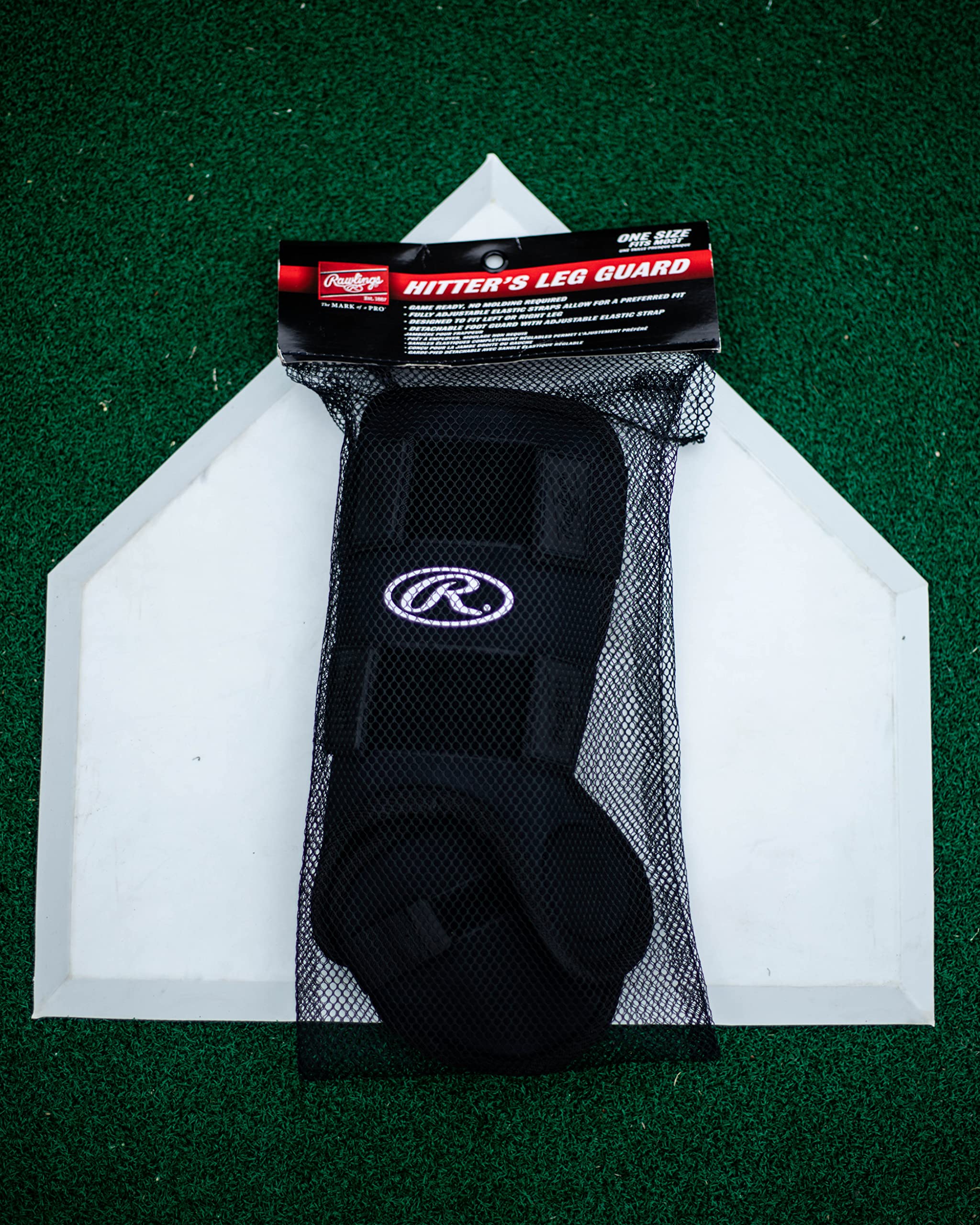 Foto 5 pulgar | Protector De Piernas Rawlings Para Béisbol/sóftbol Para Adultos, Negro - Venta Internacional.