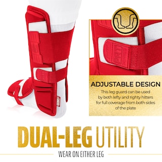 Foto 4 | Protector De Piernas Franklin Sports Serie Prt, Béisbol Para Adultos, Rojo - Venta Internacional.