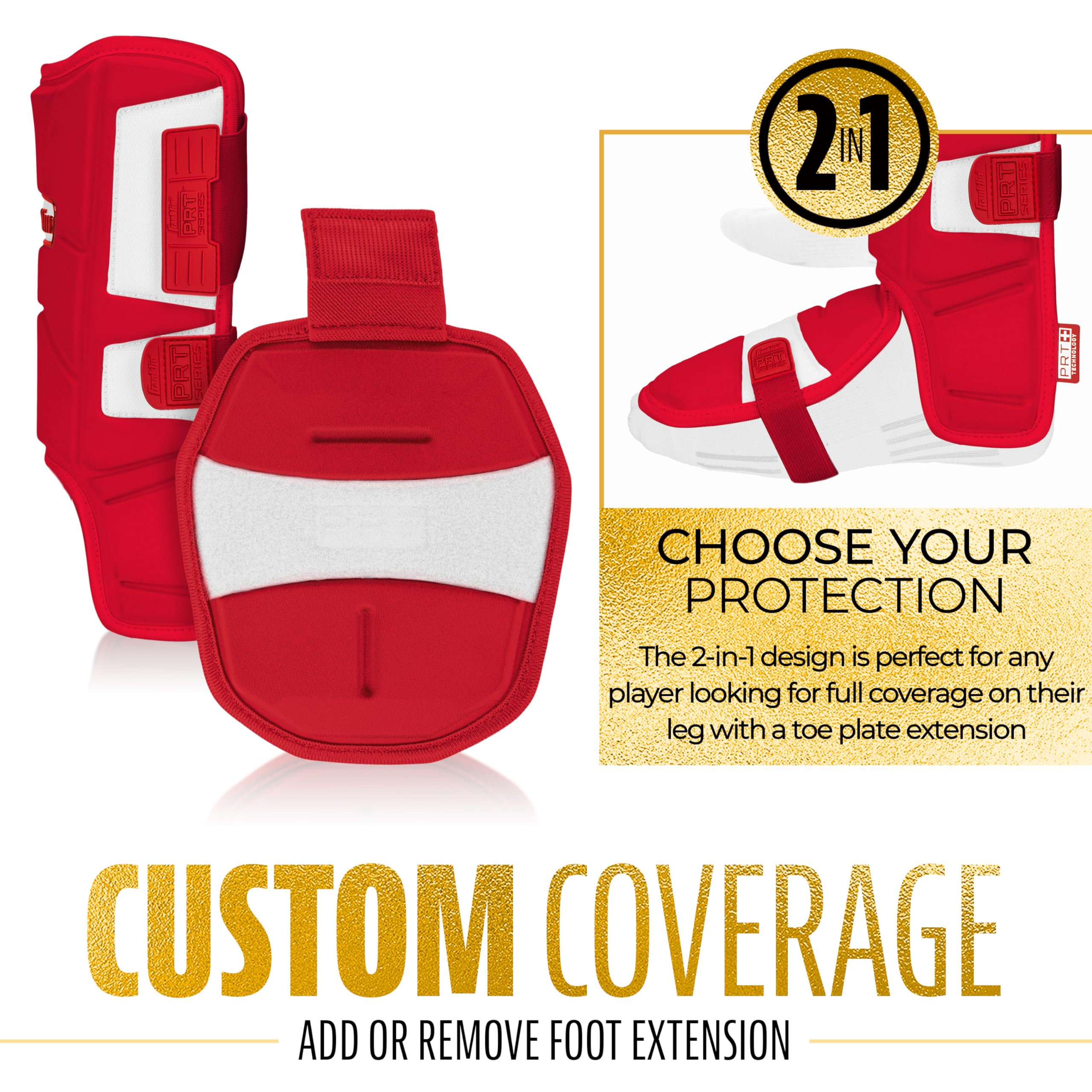 Foto 7 pulgar | Protector De Piernas Franklin Sports Serie Prt, Béisbol Para Adultos, Rojo - Venta Internacional.