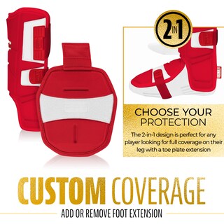 Foto 6 | Protector De Piernas Franklin Sports Serie Prt, Béisbol Para Adultos, Rojo - Venta Internacional.