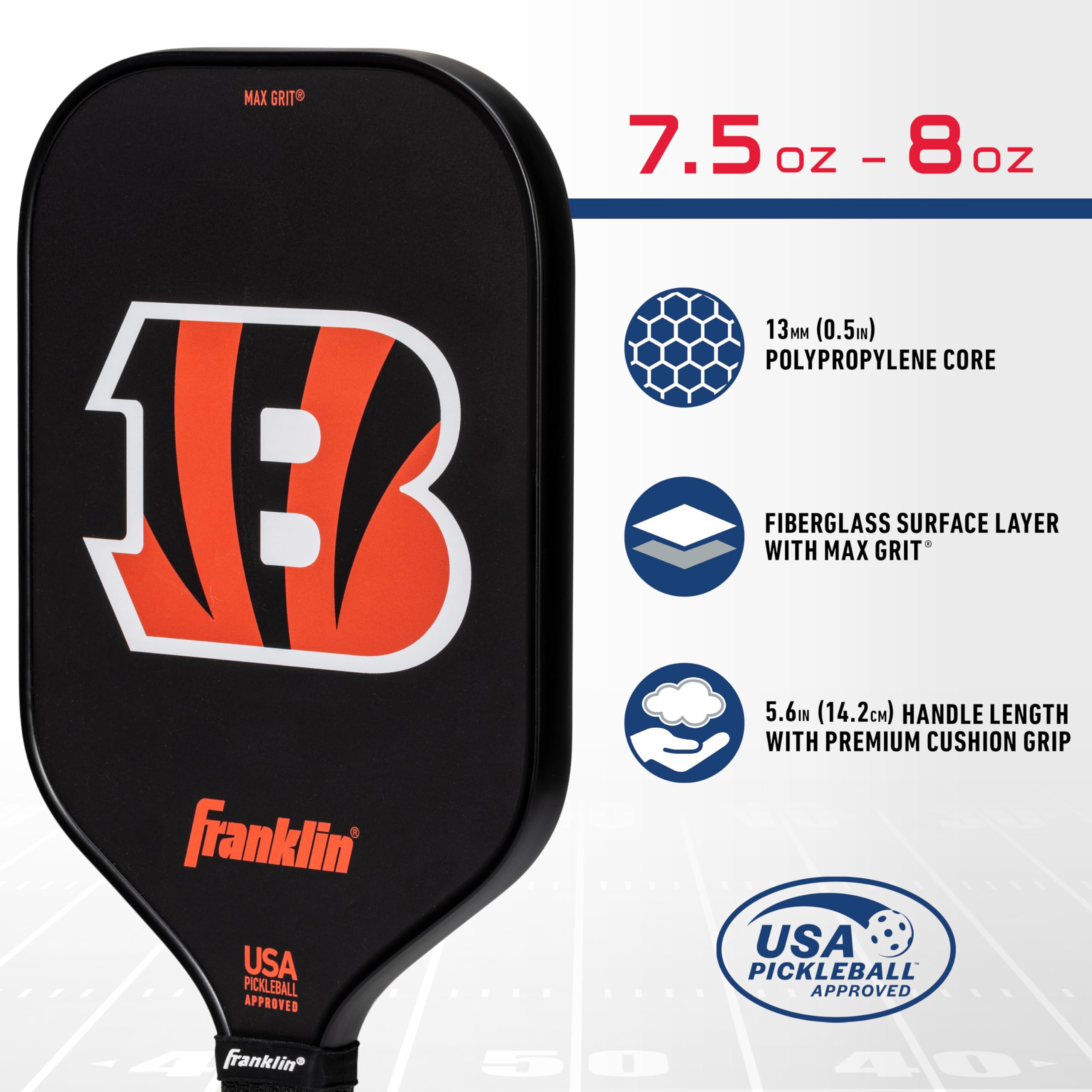 Foto 3 | Pickleball Paddle Franklin Sports Nfl Cincinnati Bengals - Venta Internacional.