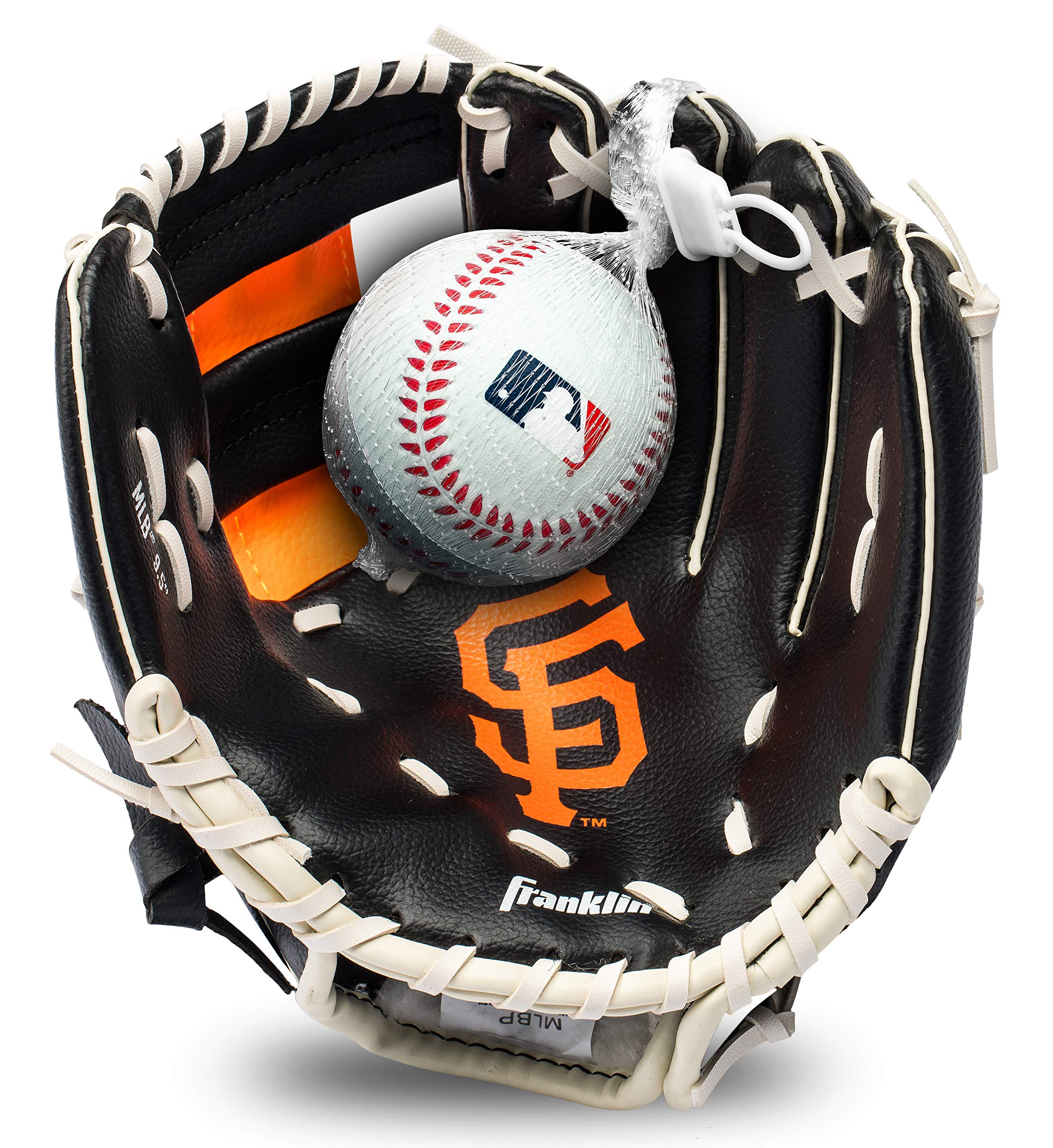 Set De Guantes Y Pelota De Teeball Franklin Sports Mlb 9.5 - Giants - Venta Internacional. $609