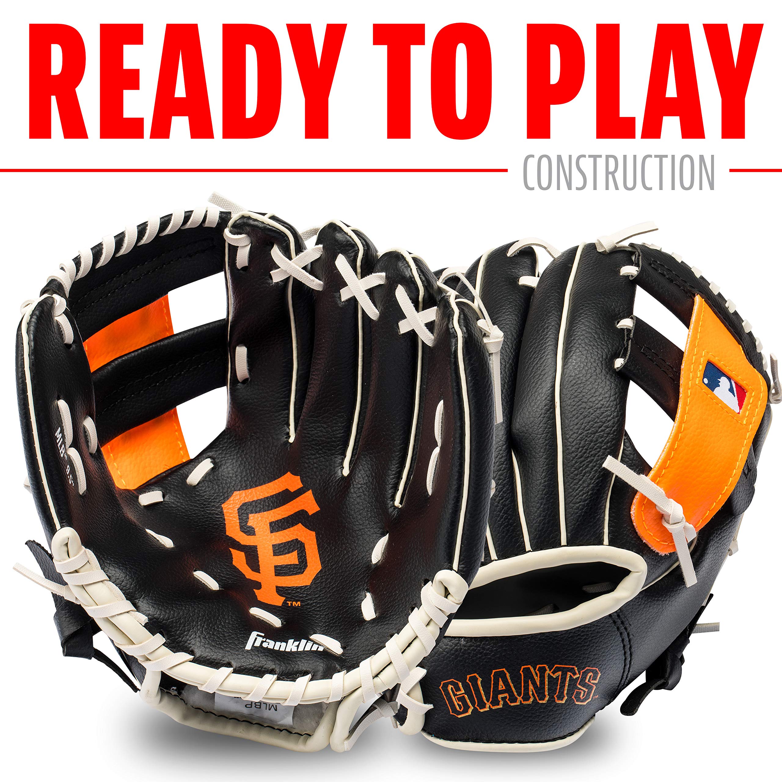 Foto 3 pulgar | Set De Guantes Y Pelota De Teeball Franklin Sports Mlb 9.5 - Giants - Venta Internacional.