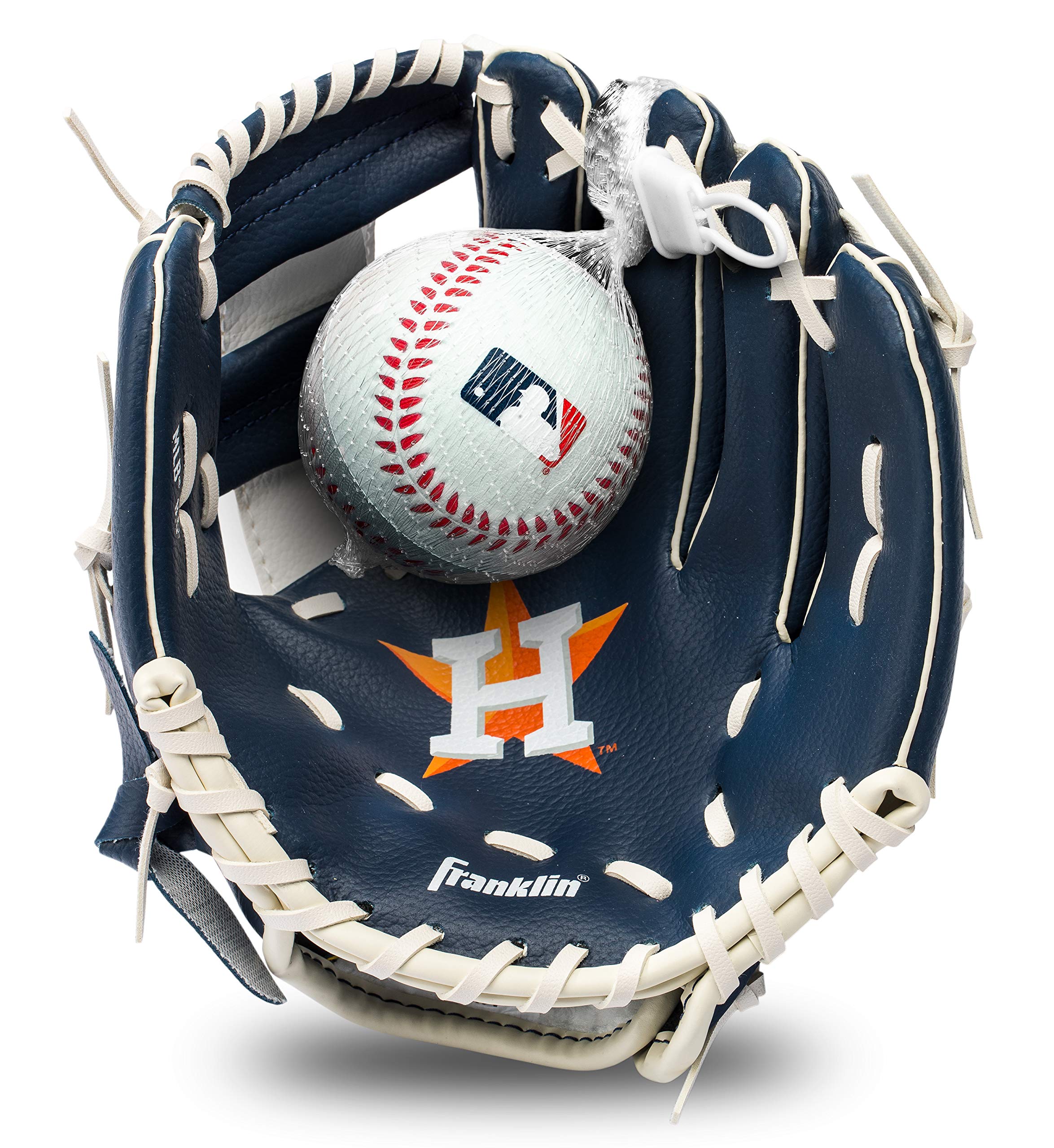 Foto 2 pulgar | Set De Teeball Franklin Sports Mlb Astros Con Guante Y Pelota - Venta Internacional.