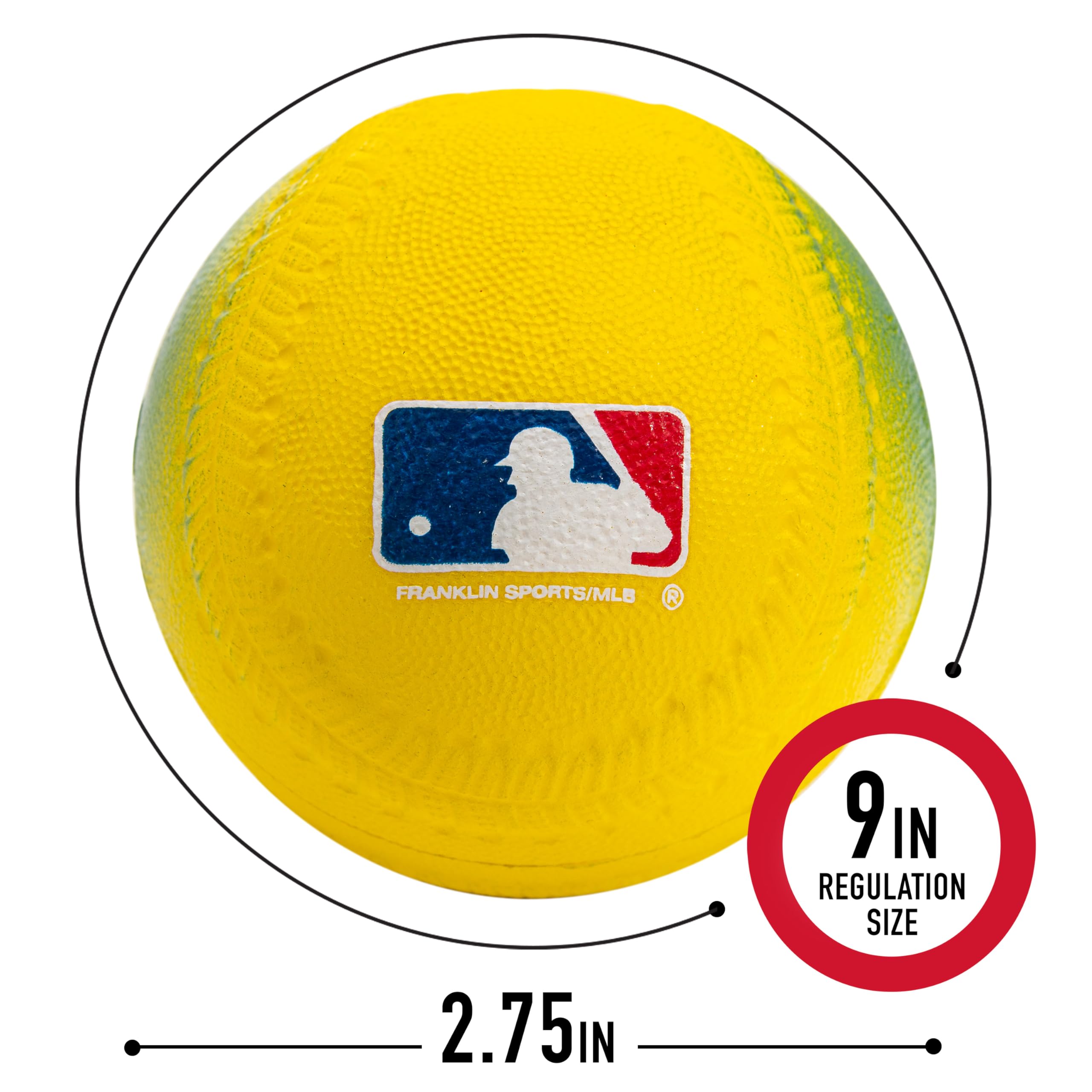 Foto 2 | Paquete De 3 Unidades De Foam Baseball Franklin Sports Soft Practice Para Niños - Venta Internacional.