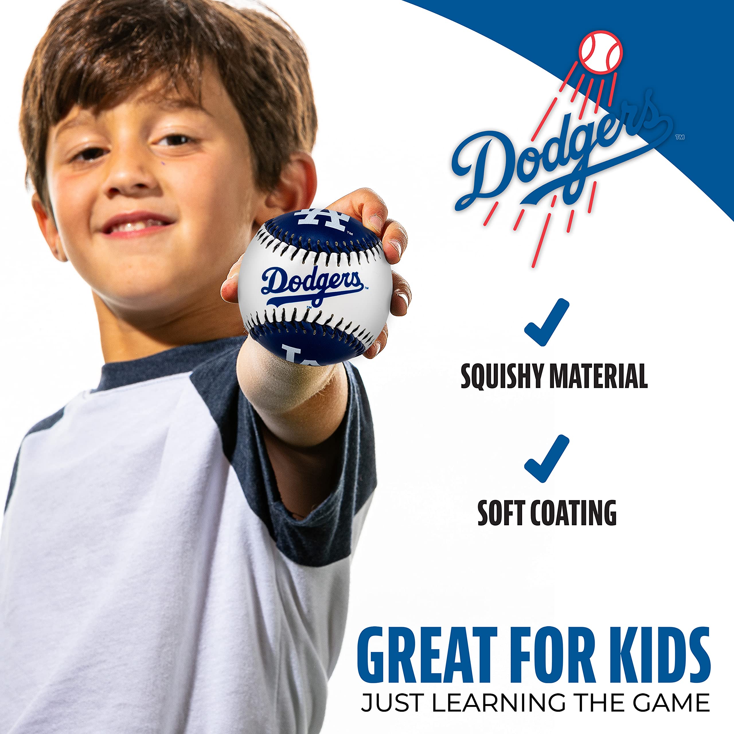 Foto 8 pulgar | Béisbol Franklin Sports Equipo De La Mlb De Los Dodgers De Los Ángeles - Venta Internacional.
