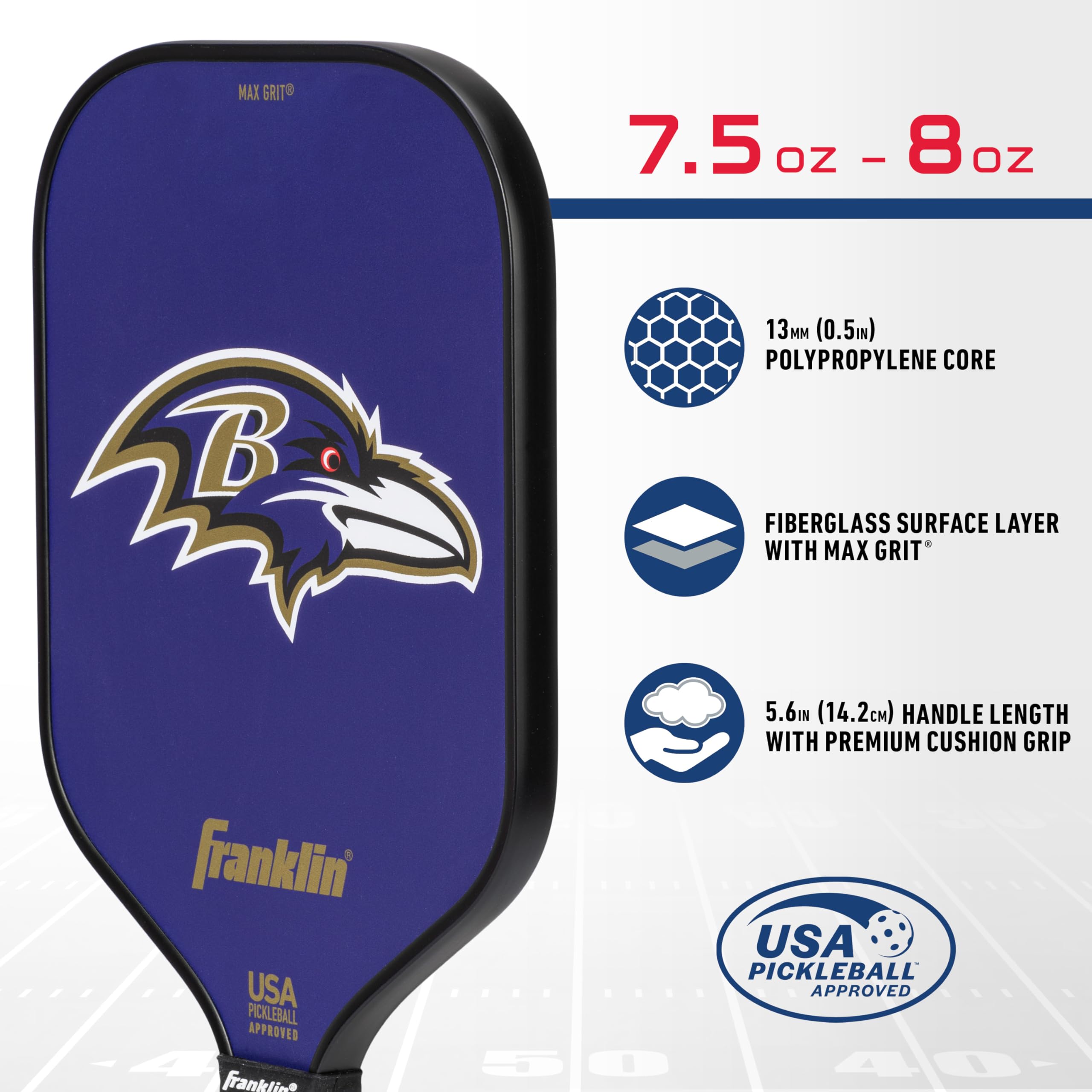 Foto 3 | Pickleball Paddle Franklin Sports Nfl Baltimore Ravens - Venta Internacional.