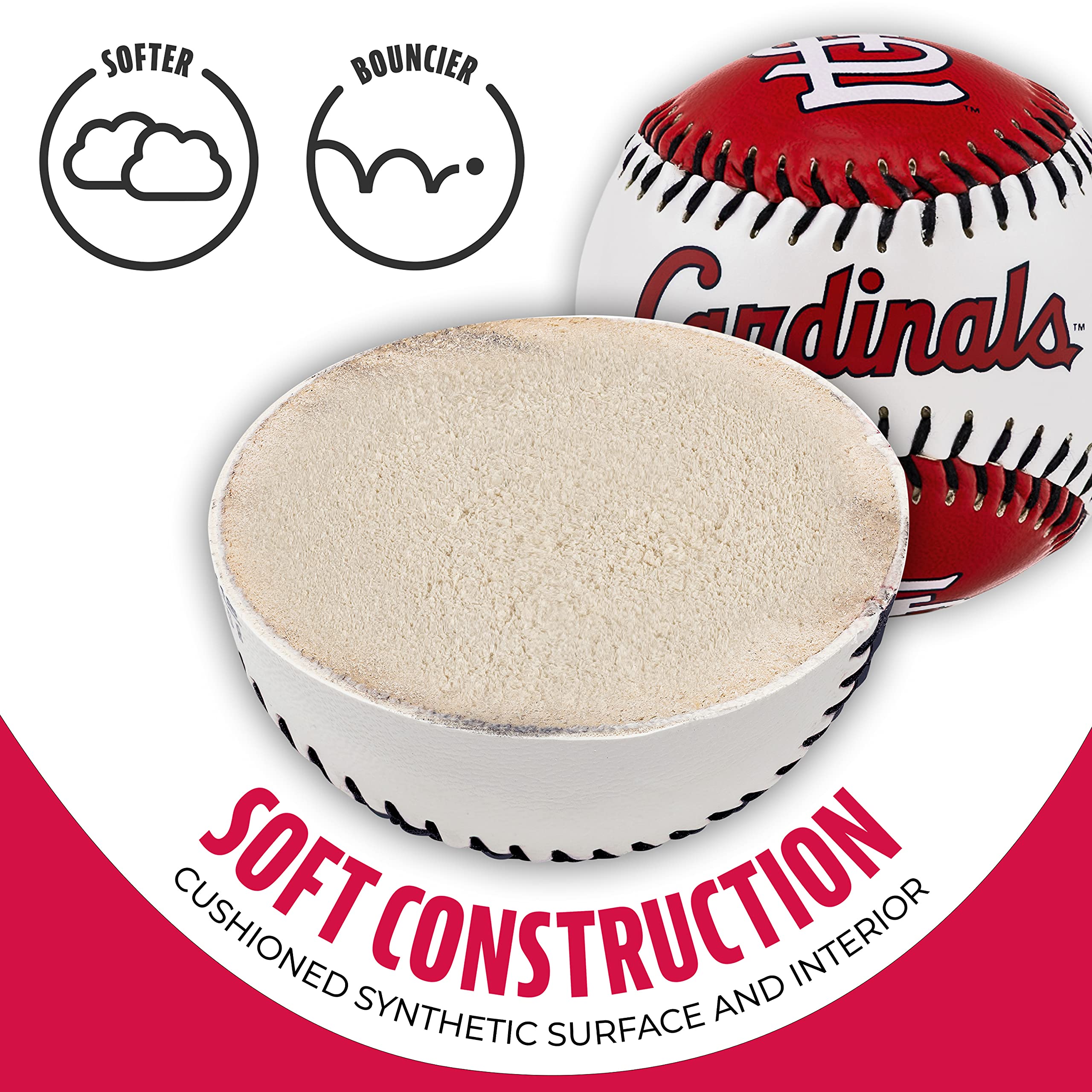 Foto 3 | Equipo De Béisbol De Juguete Franklin Sports St. Louis Cardinals De La Mlb - Venta Internacional.