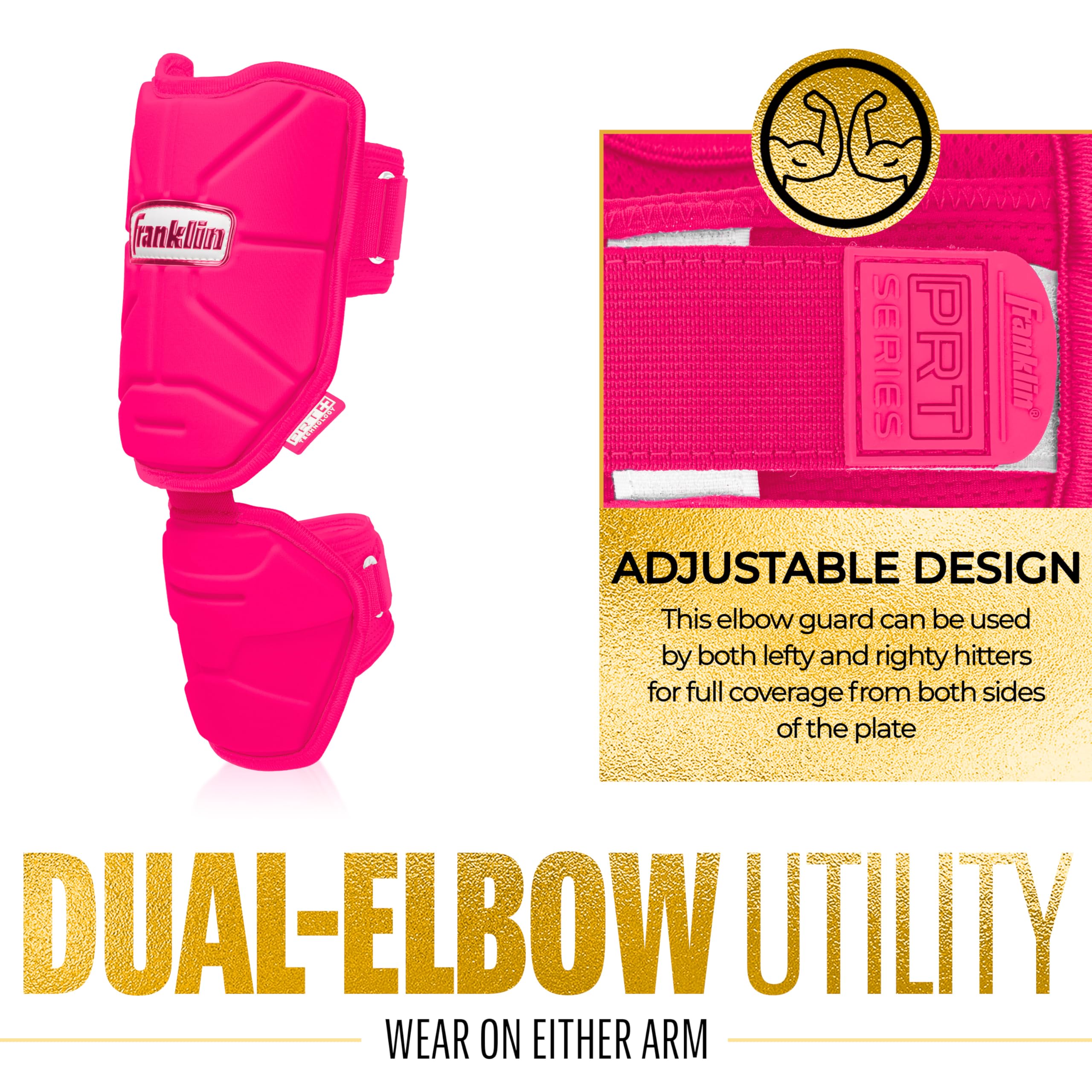 Foto 5 pulgar | Protector De Codo Franklin Sports Prt Series Para Adultos, Color Rosa - Venta Internacional.