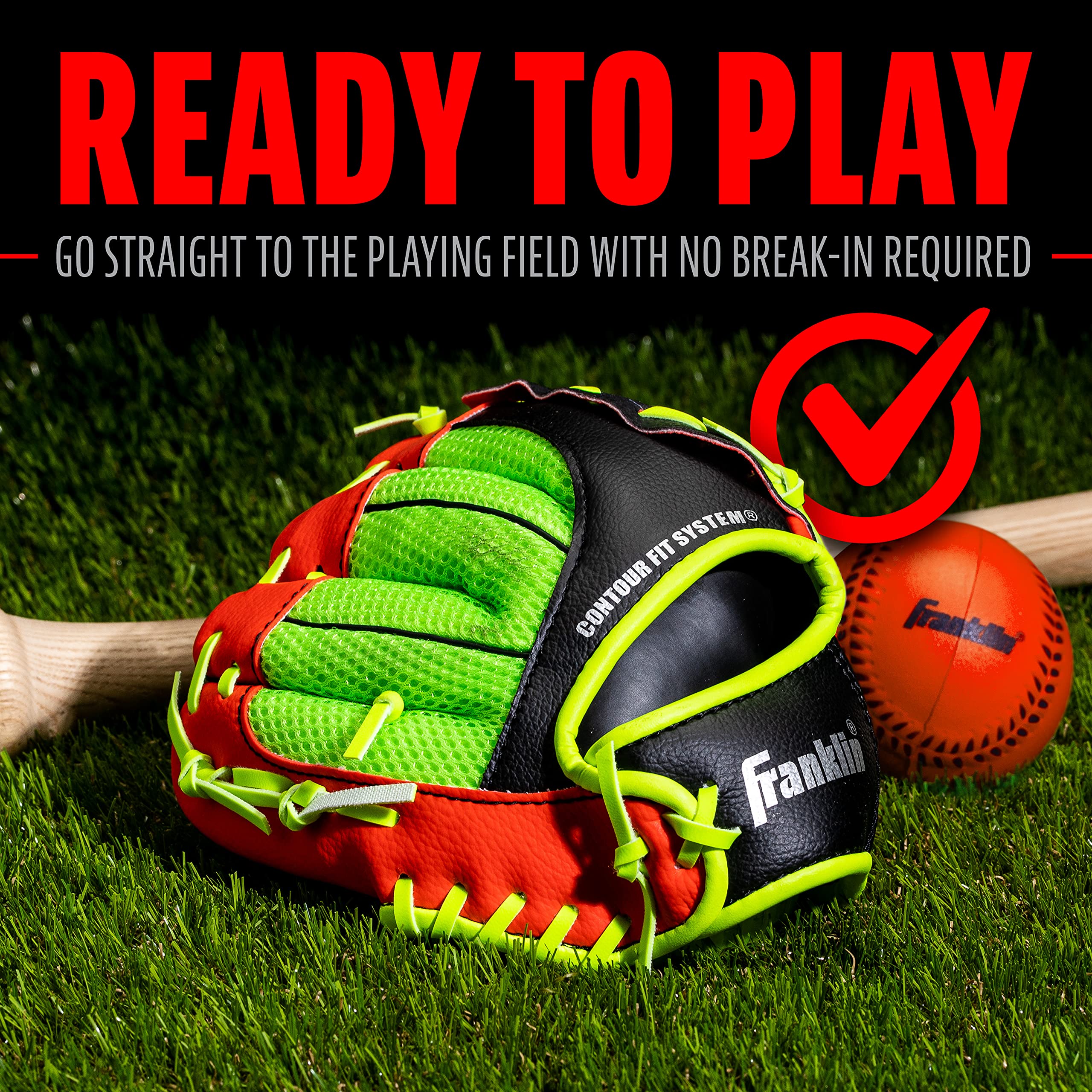 Foto 8 pulgar | Guante De Béisbol Franklin Sports Neogrip Kids Red 9.0 - Venta Internacional.
