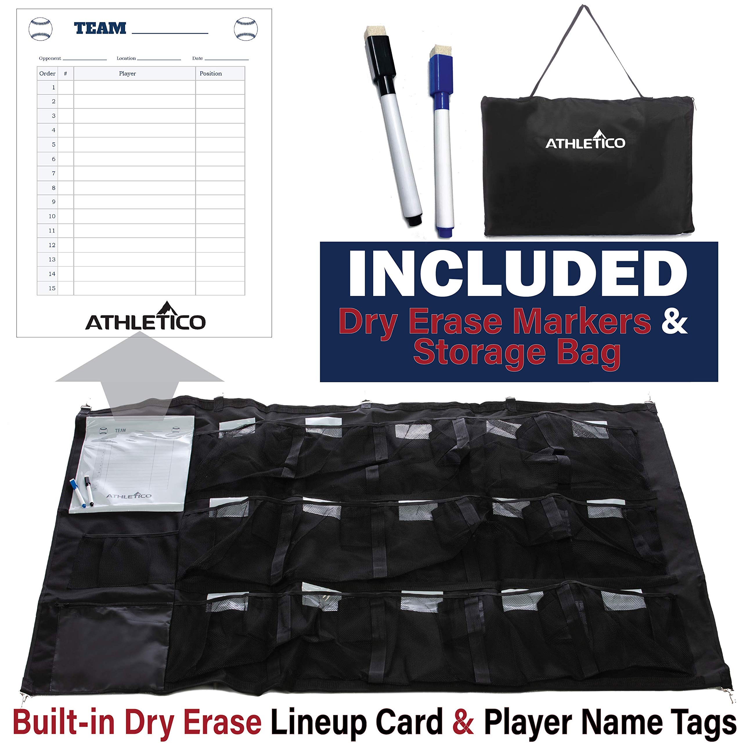 Foto 3 pulgar | Dugout Organizer Athletico Para 15 Jugadores Con Funda Para Colgar El Casco - Venta Internacional.