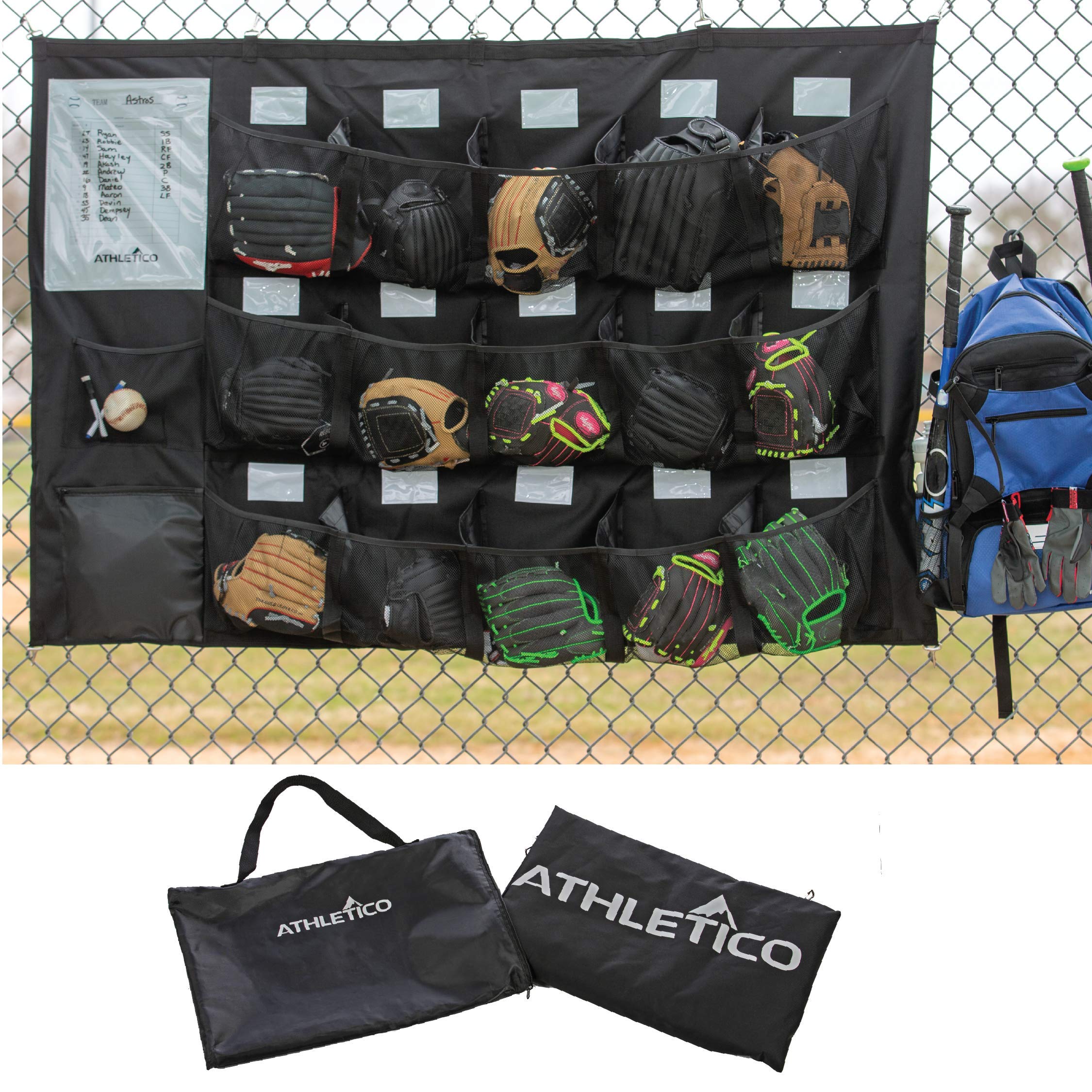 Foto 8 pulgar | Dugout Organizer Athletico Para 15 Jugadores Con Funda Para Colgar El Casco - Venta Internacional.