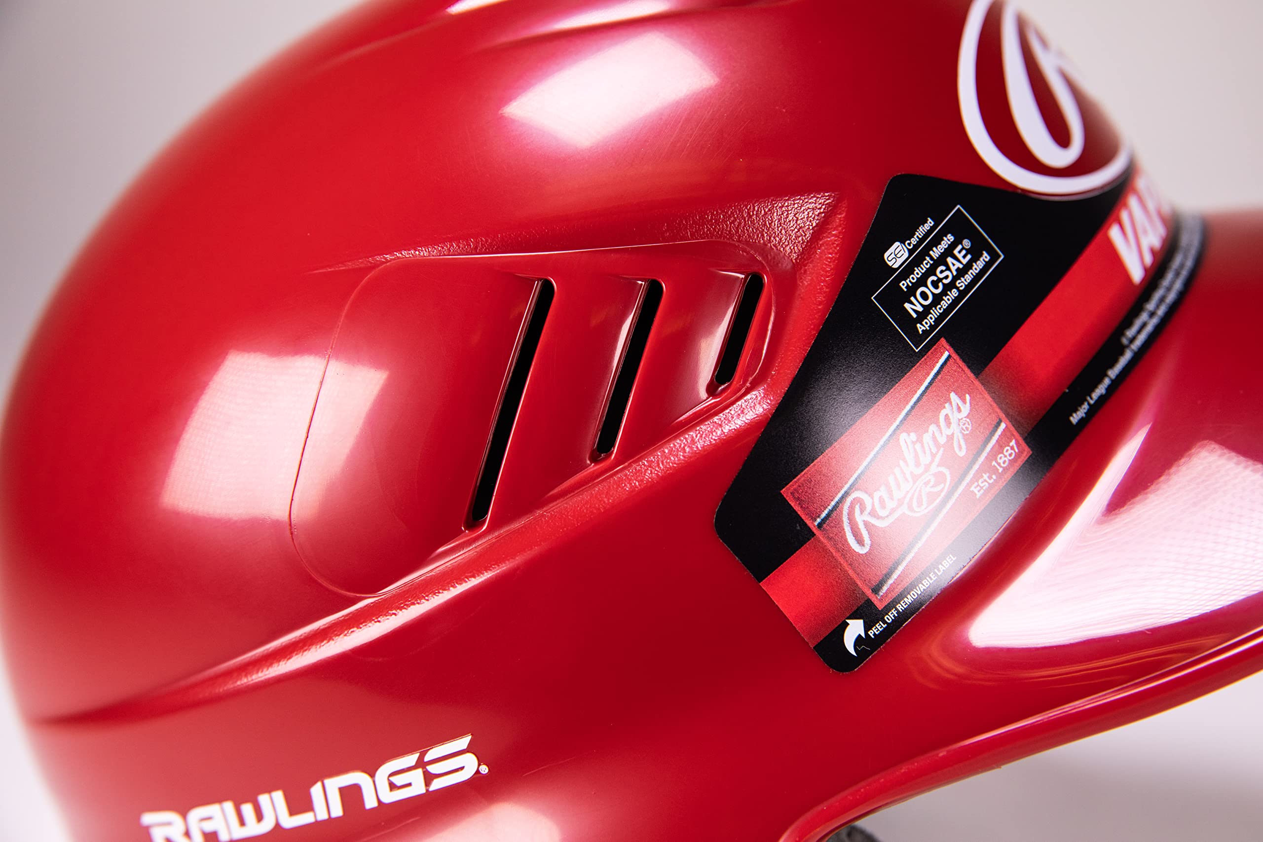 Foto 4 pulgar | Casco De Bateo Rawlings Coolflo Scarlet Talla 6.5-7.5 - Venta Internacional.