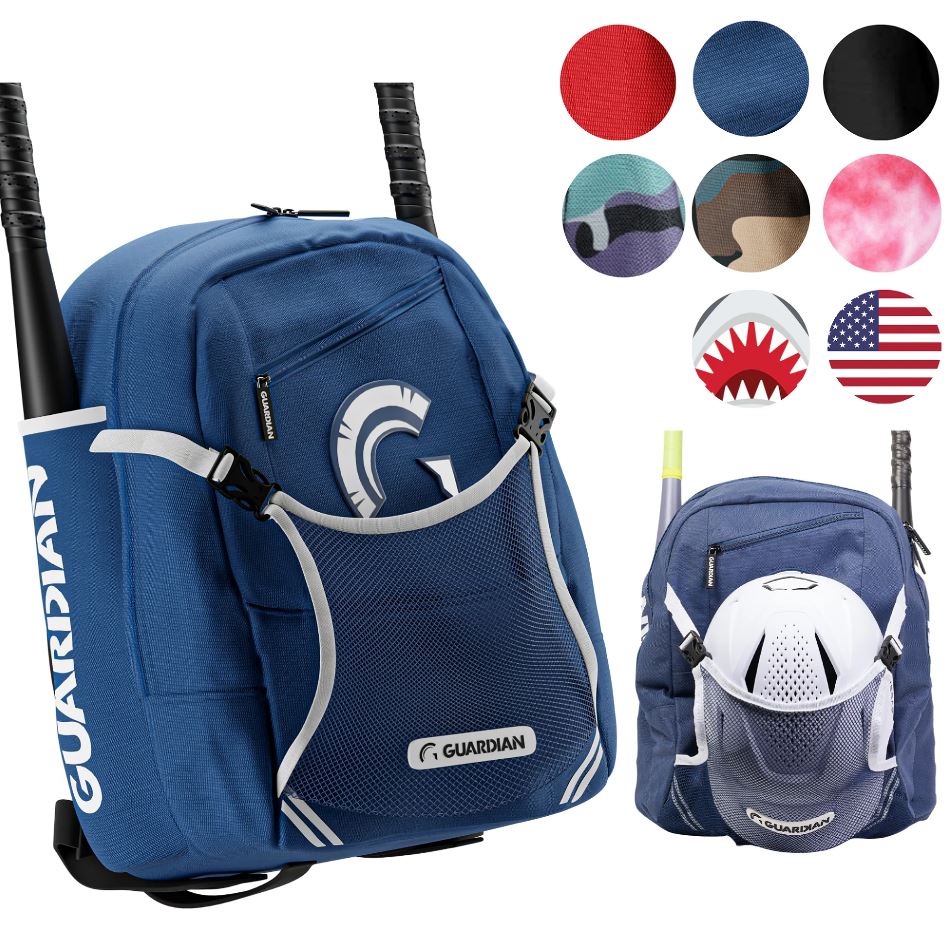 Bolsa De Bateo De Béisbol Guardian Rookie Youth, Azul Marino Y Blanco - Venta Internacional. $648