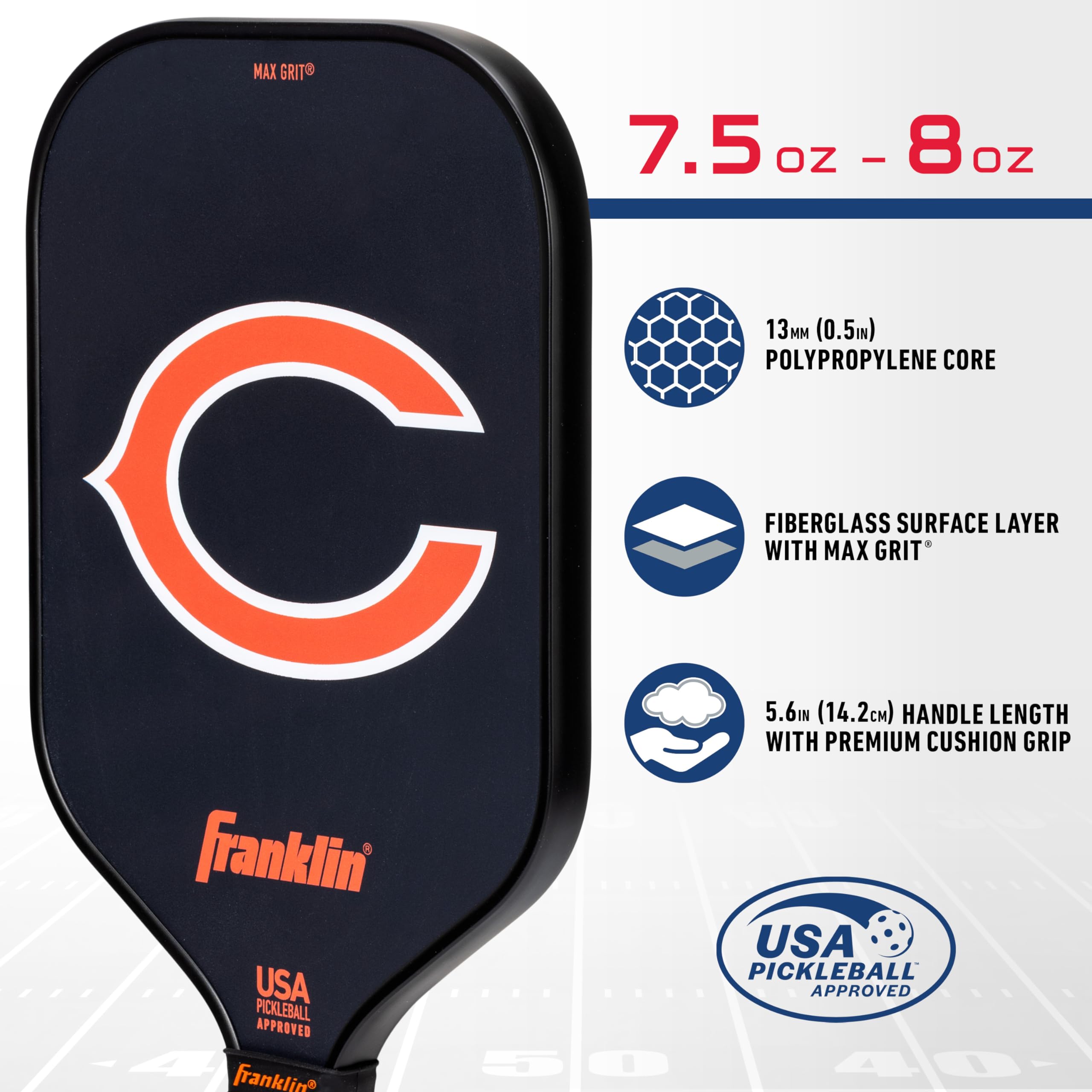 Foto 3 | Pickleball Paddle Franklin Sports Nfl Chicago Bears - Venta Internacional.