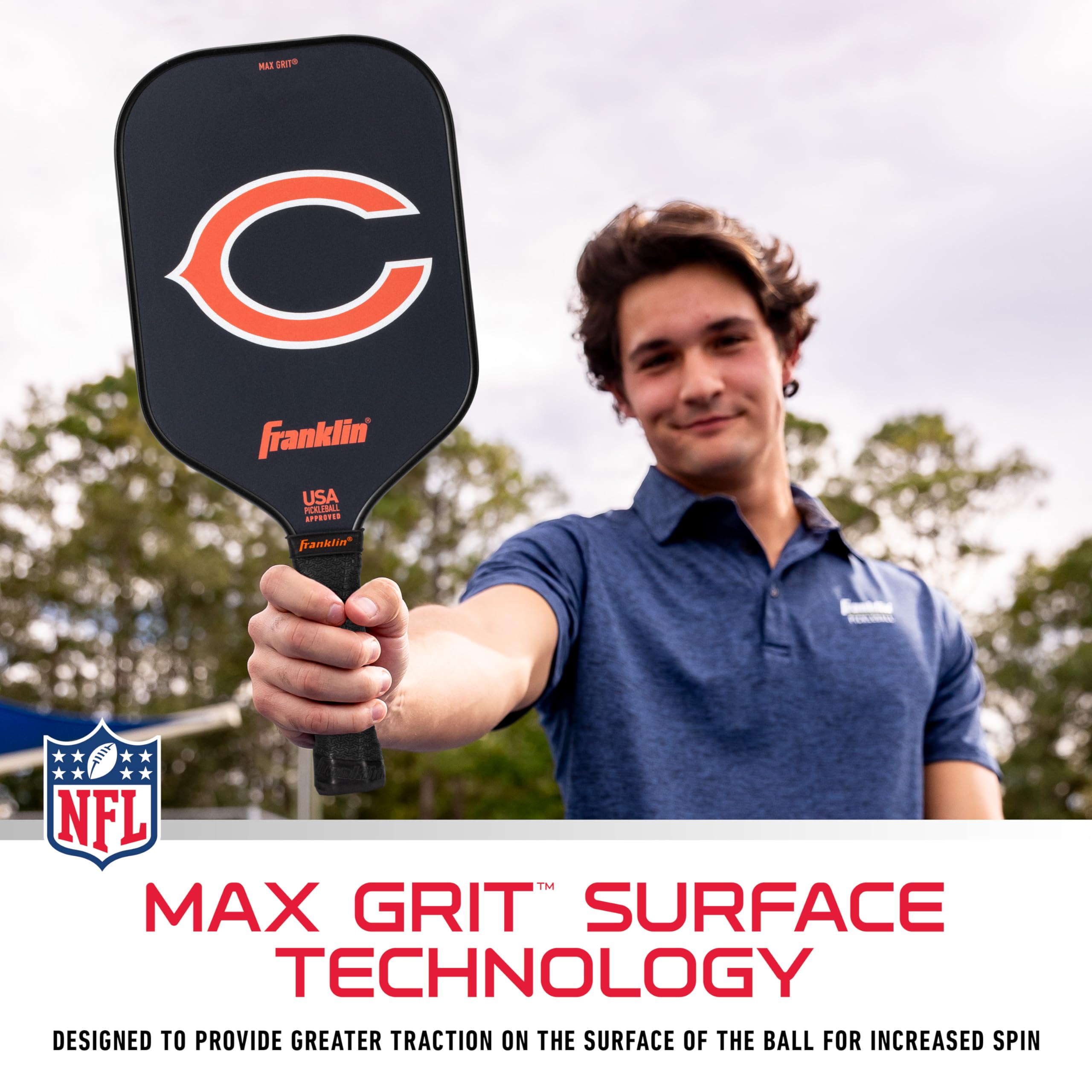 Foto 5 pulgar | Pickleball Paddle Franklin Sports Nfl Chicago Bears - Venta Internacional.