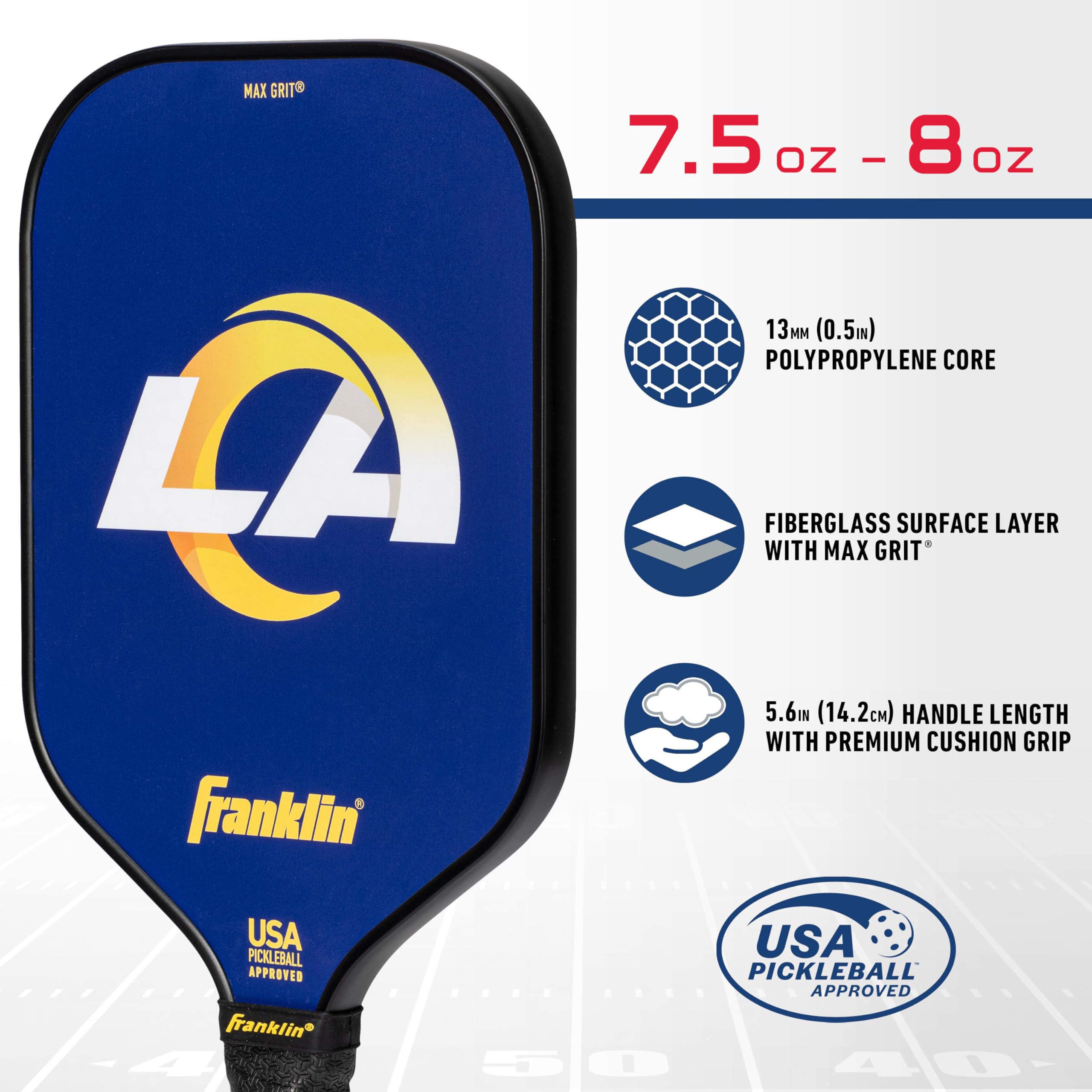 Foto 4 pulgar | Pickleball Paddle, Oficial De Franklin Sports Nfl La Rams - Venta Internacional.