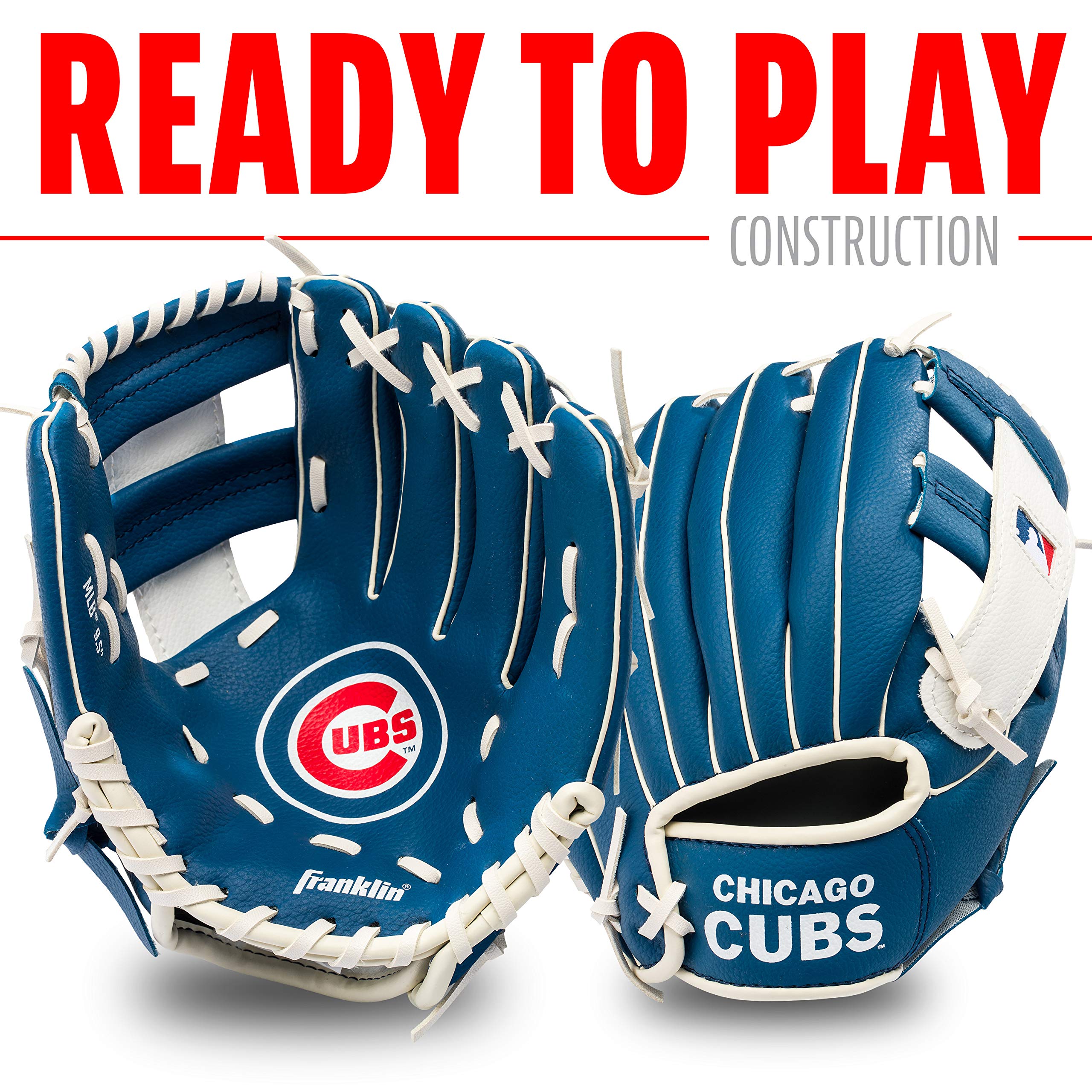 Foto 3 pulgar | Set De Guantes Y Pelota Teeball Franklin Sports Mlb Cubs 9.5 - Venta Internacional.