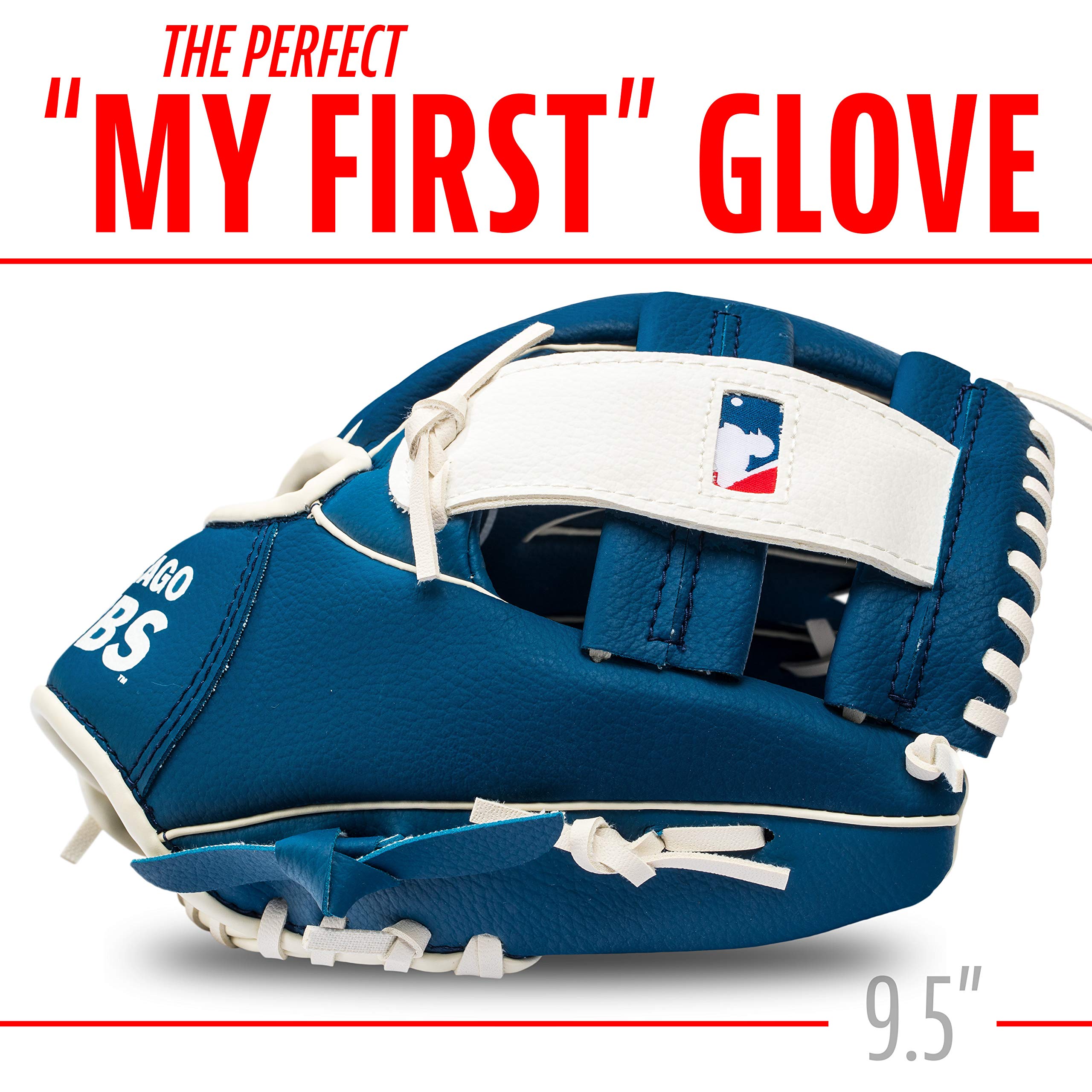 Foto 3 | Set De Guantes Y Pelota Teeball Franklin Sports Mlb Cubs 9.5 - Venta Internacional.