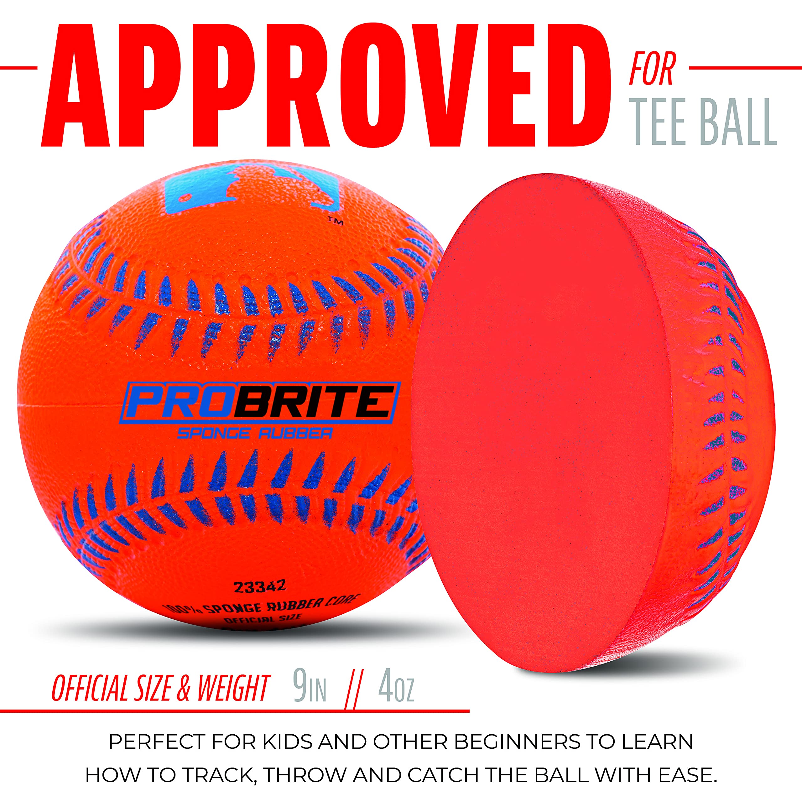 Foto 3 pulgar | Teeball Franklin Sports Pro Brite Neon Rubber Mlb Youth - Venta Internacional.