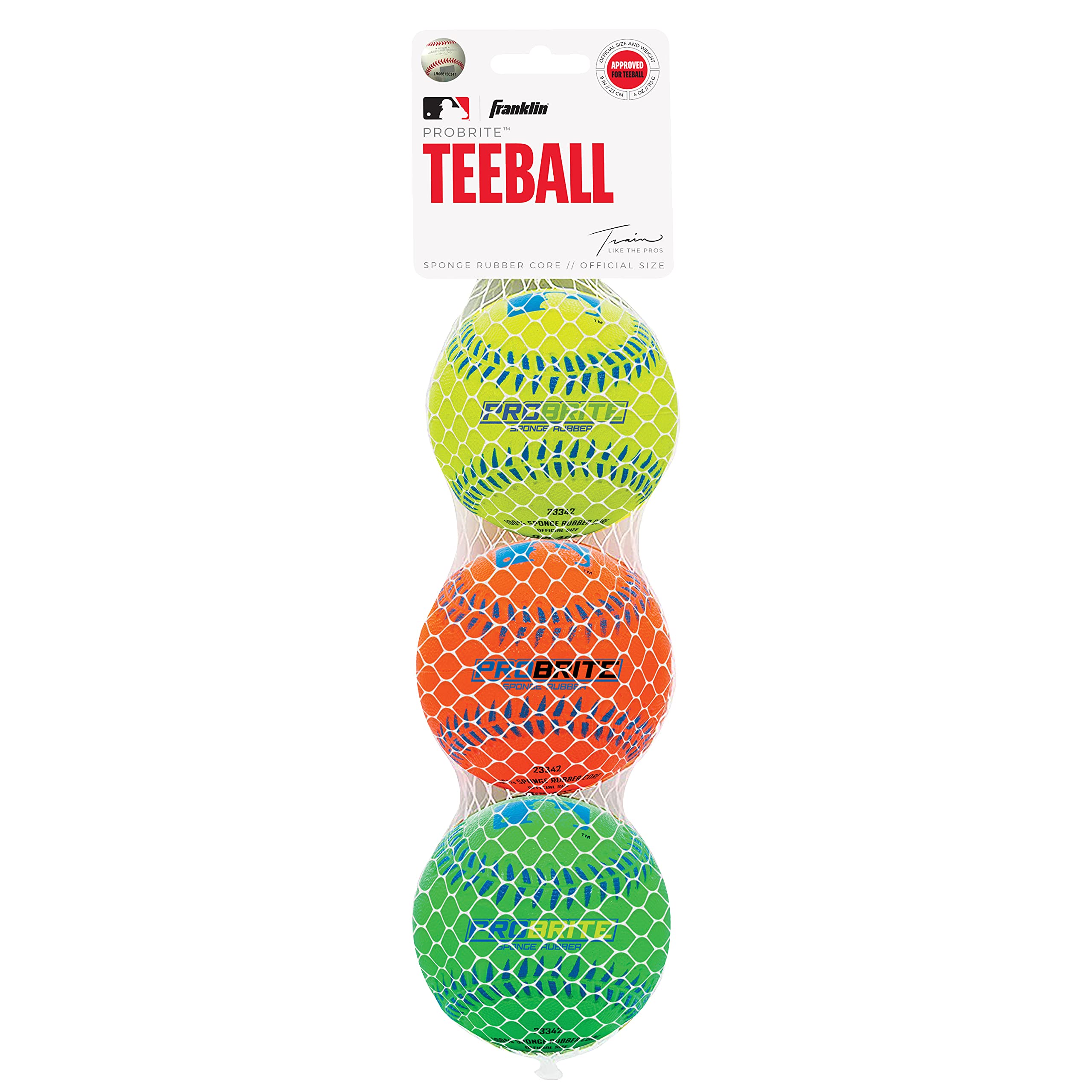 Foto 7 | Teeball Franklin Sports Pro Brite Neon Rubber Mlb Youth - Venta Internacional.