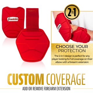 Foto 6 | Protector De Codo Franklin Sports Prt Series Para Adultos, Béisbol Rojo - Venta Internacional.