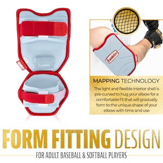 Foto 6 | Protector De Codo Franklin Sports Prt Series Para Adultos, Béisbol Azul/rojo - Venta Internacional.