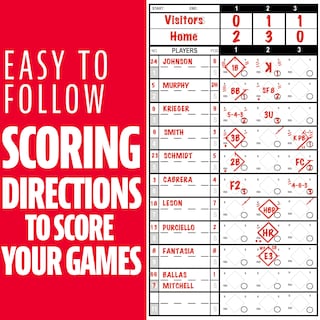 Foto 4 | Libro De Puntuaciones Franklin Sports Mlb Baseball + Softbol 25 Juegos - Venta Internacional.