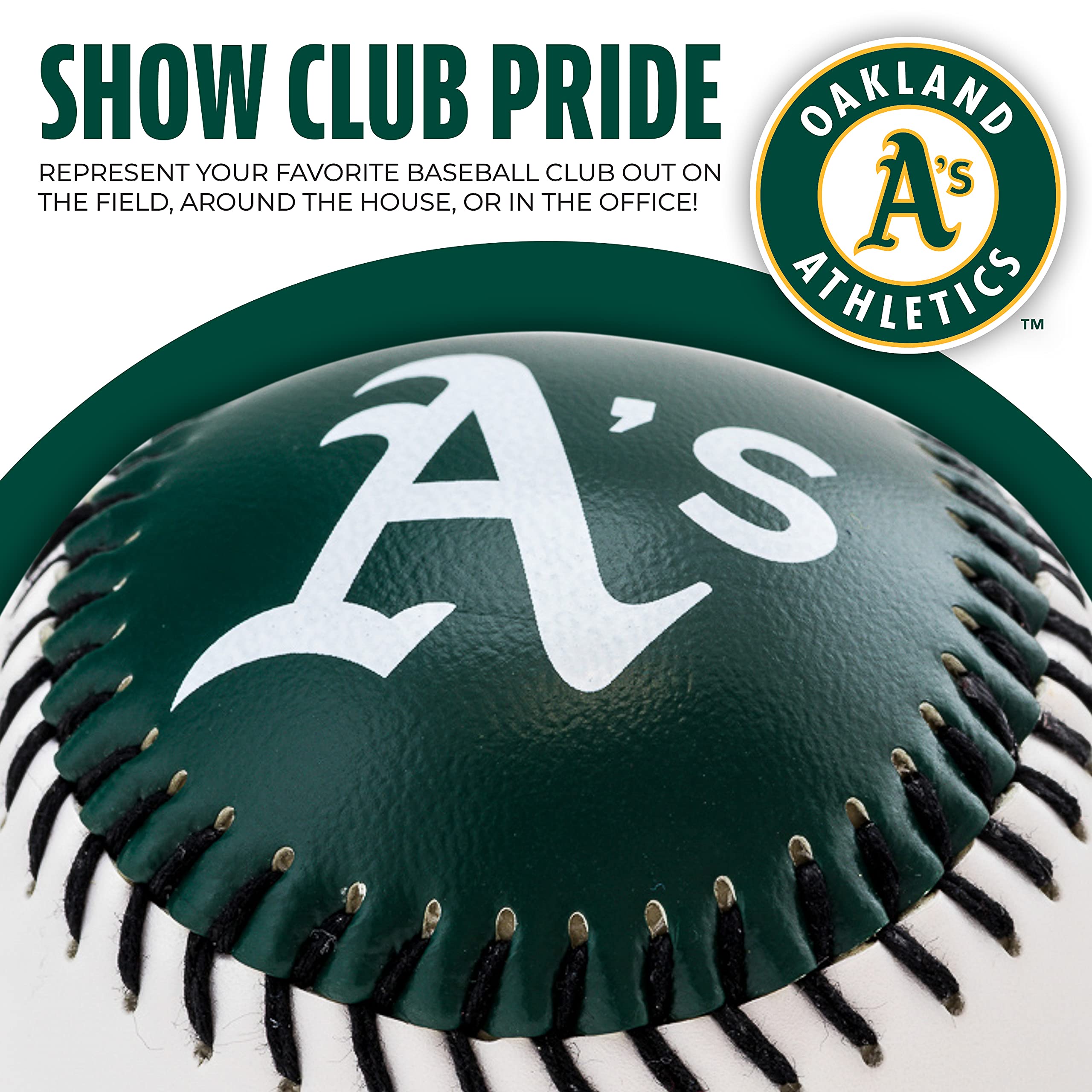 Foto 5 pulgar | Equipo De Béisbol De Juguete Franklin Sports Oakland Athletics Mlb - Venta Internacional.