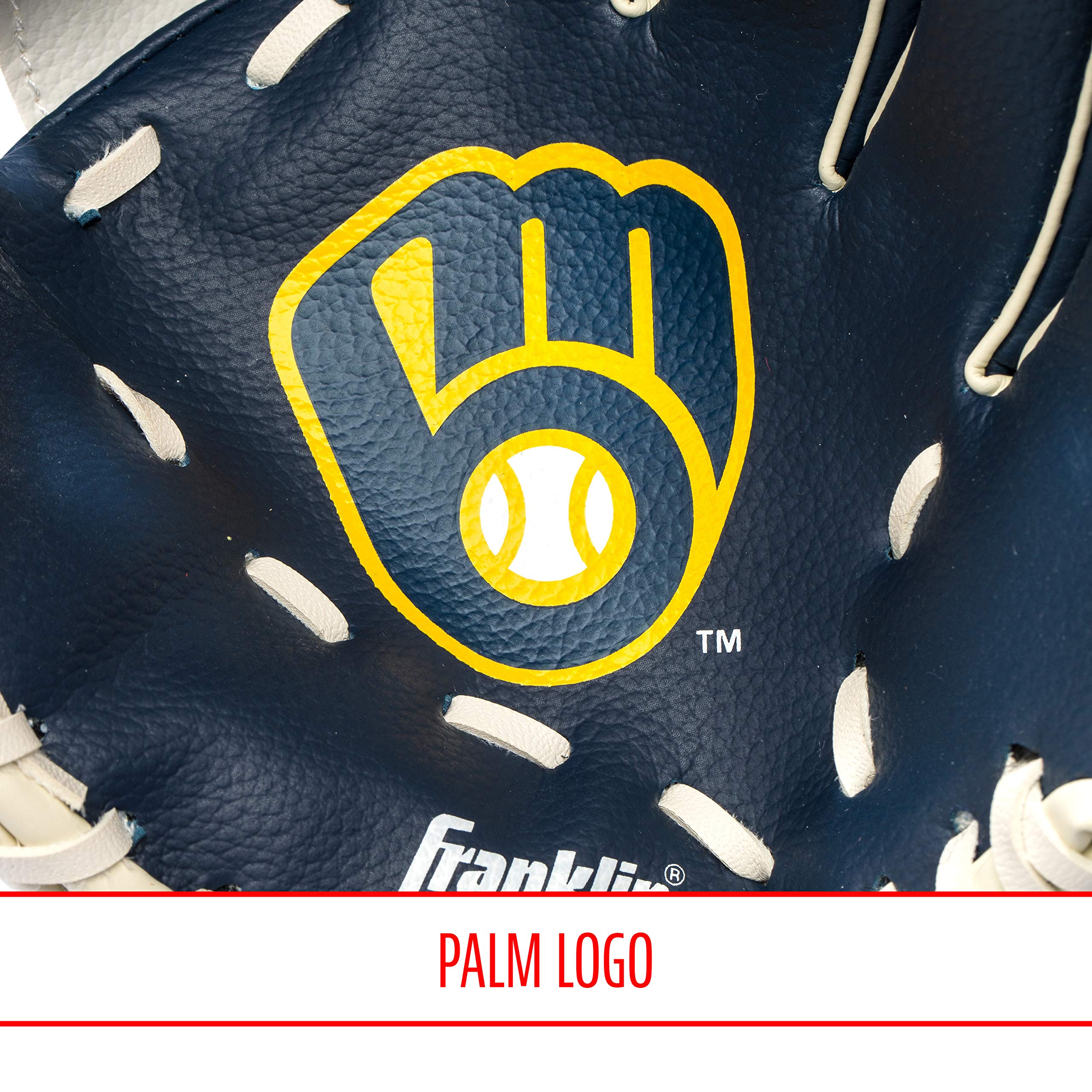 Foto 5 | Set De Guantes Y Pelota Teeball Franklin Sports Mlb 9.5 Milwaukee - Venta Internacional.