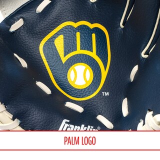 Foto 5 | Set De Guantes Y Pelota Teeball Franklin Sports Mlb 9.5 Milwaukee - Venta Internacional.