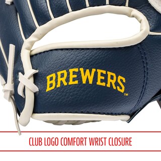 Foto 6 | Set De Guantes Y Pelota Teeball Franklin Sports Mlb 9.5 Milwaukee - Venta Internacional.