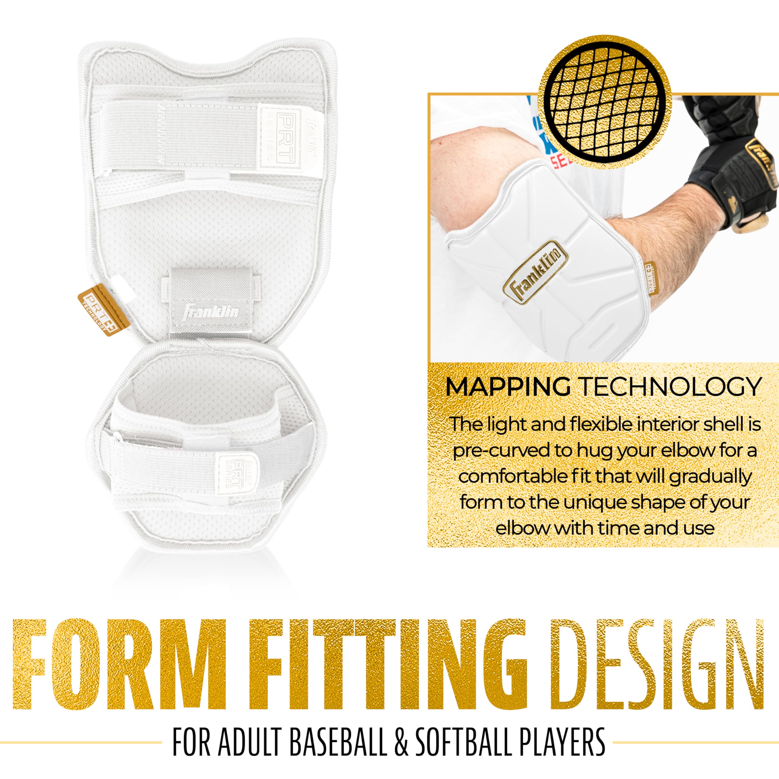Foto 7 pulgar | Protector De Codo Franklin Sports Serie Prt De Béisbol Para Adultos - Venta Internacional.
